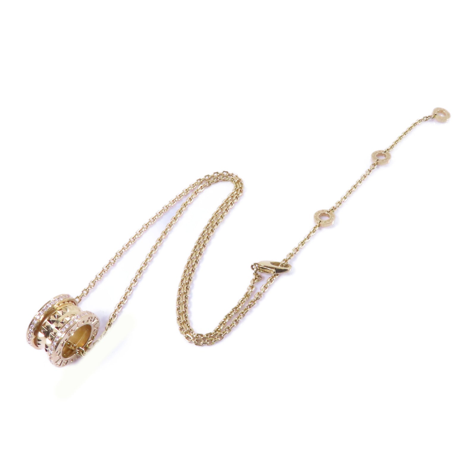 BVLGARI 18K黃金B-zero1 Diamond Necklace項鍊
