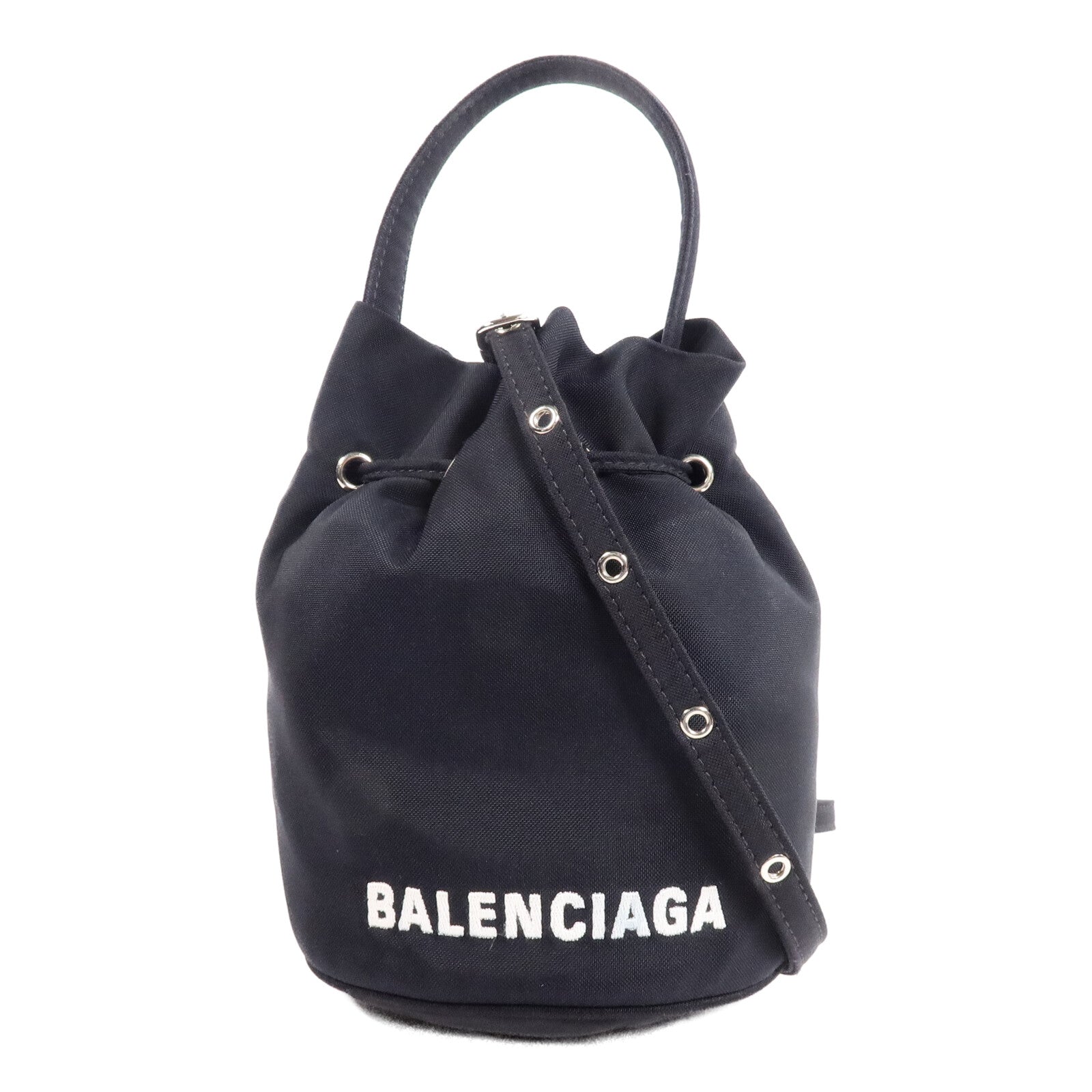 BALENCIAGA 【激減優惠】尼龍Wheel Drawstring XS手挽肩背兩用袋