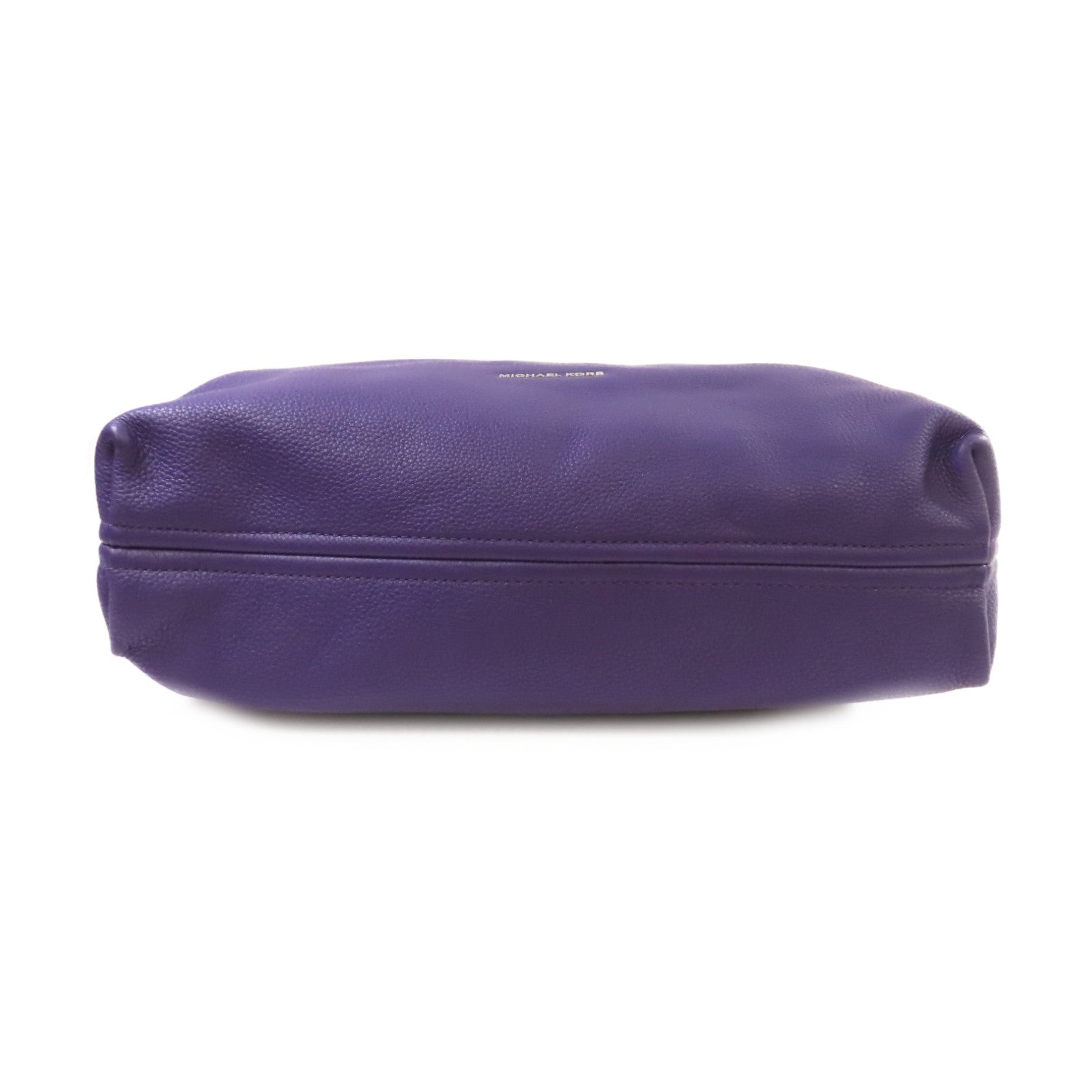 Michael Kors 牛皮皮革2Way Shoulder Bag銀扣手挽肩背兩用袋紫色