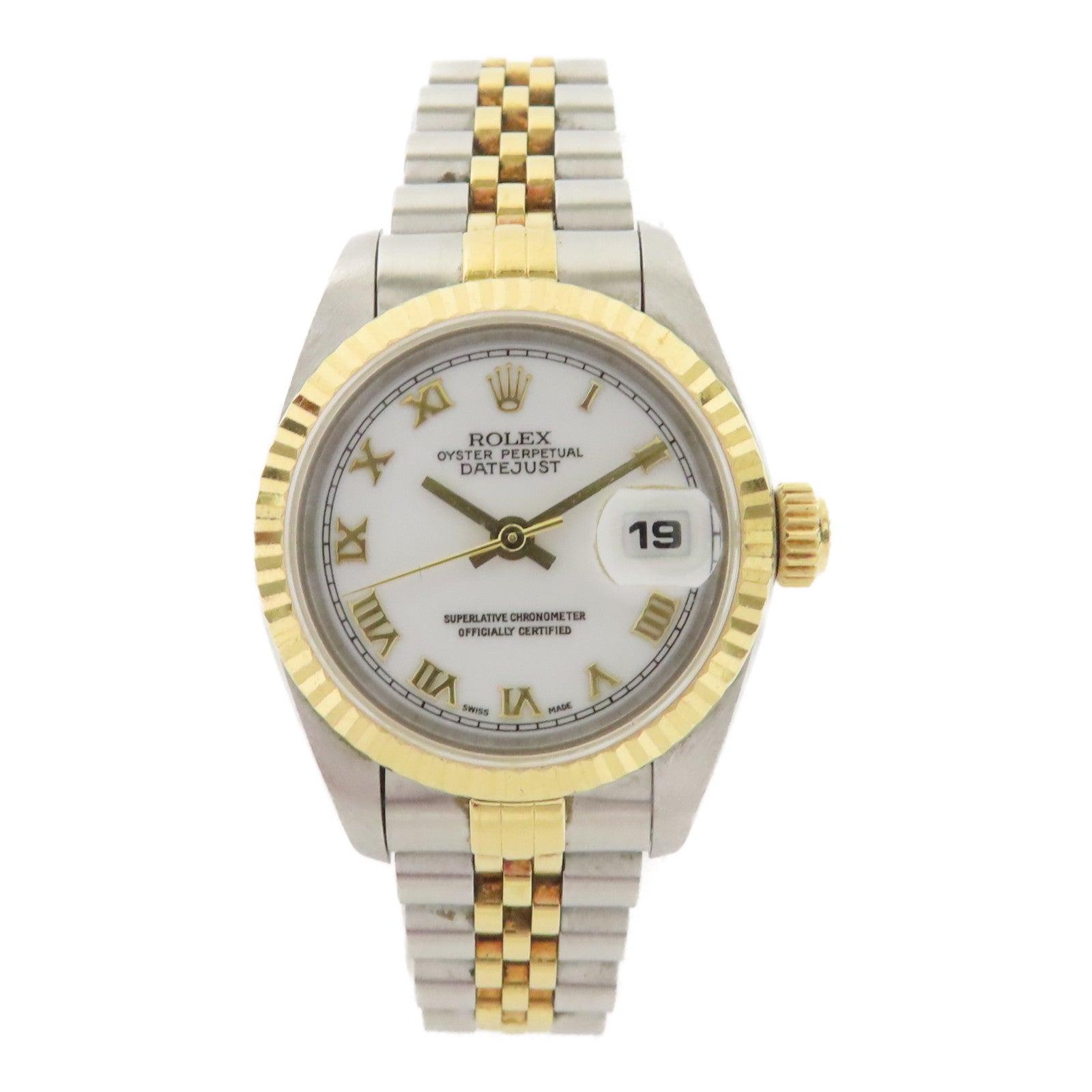 ROLEX 不鏽鋼Datejust 26MM手錶自動機芯白色