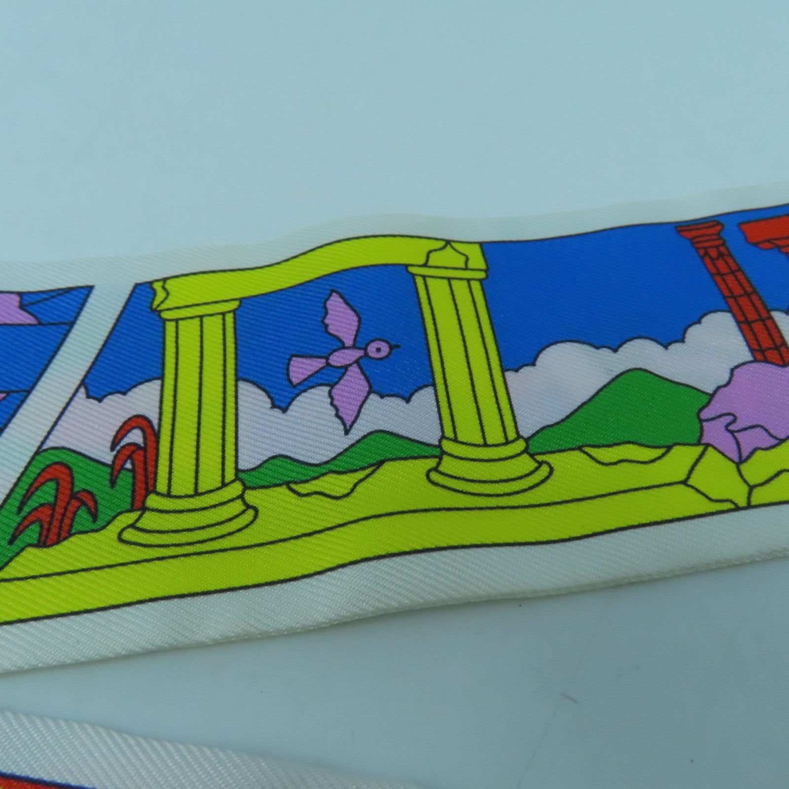 HERMES 【激減優惠】絲質Twilly絲巾彩色