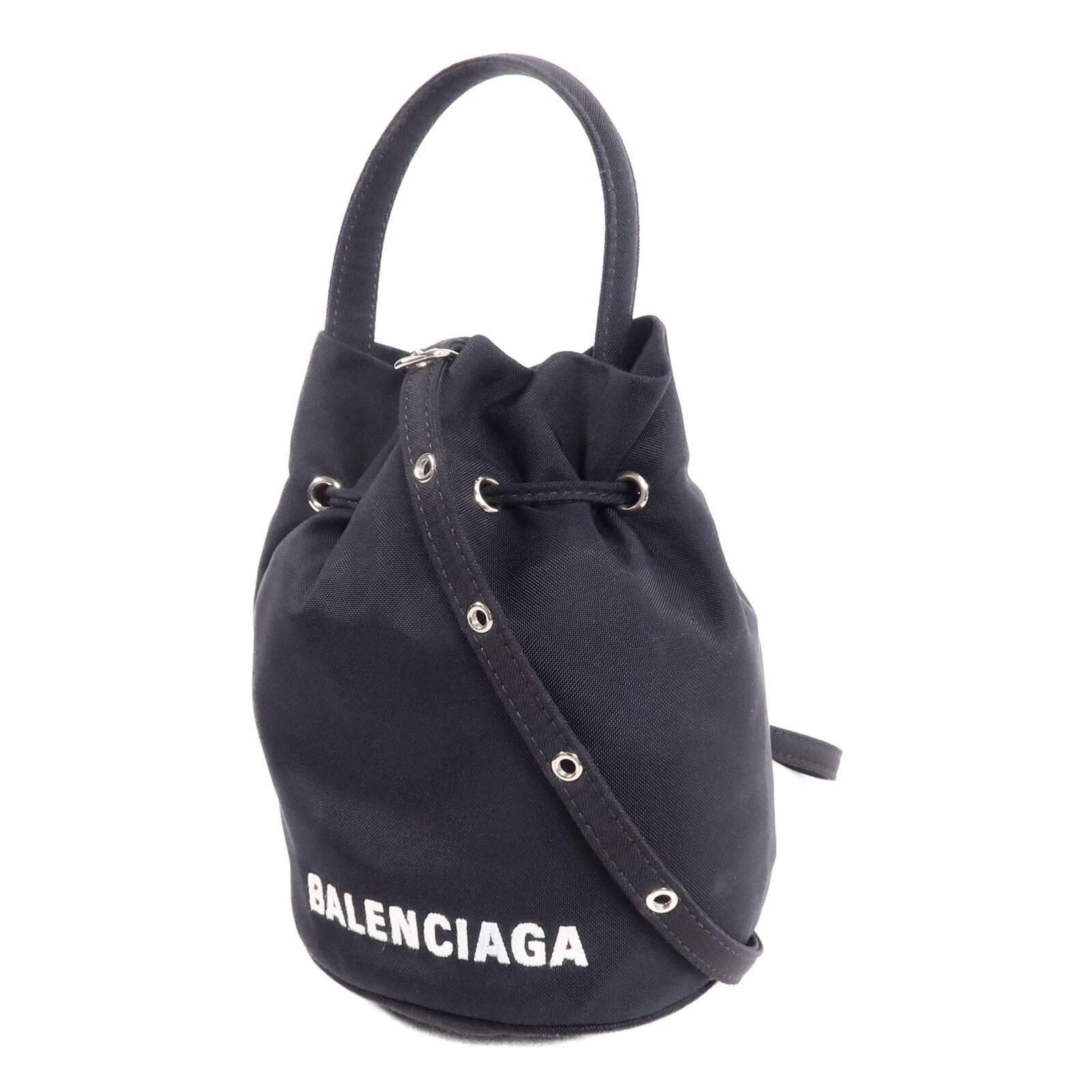 BALENCIAGA 【激減優惠】尼龍Wheel Drawstring XS手挽肩背兩用袋