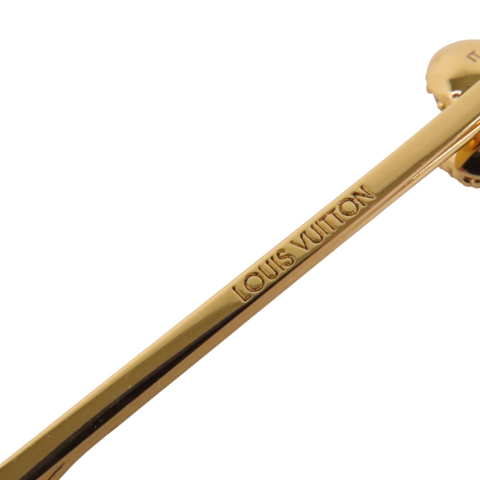 LOUIS VUITTON 金屬/水鑽Hair Clip金扣髮夾