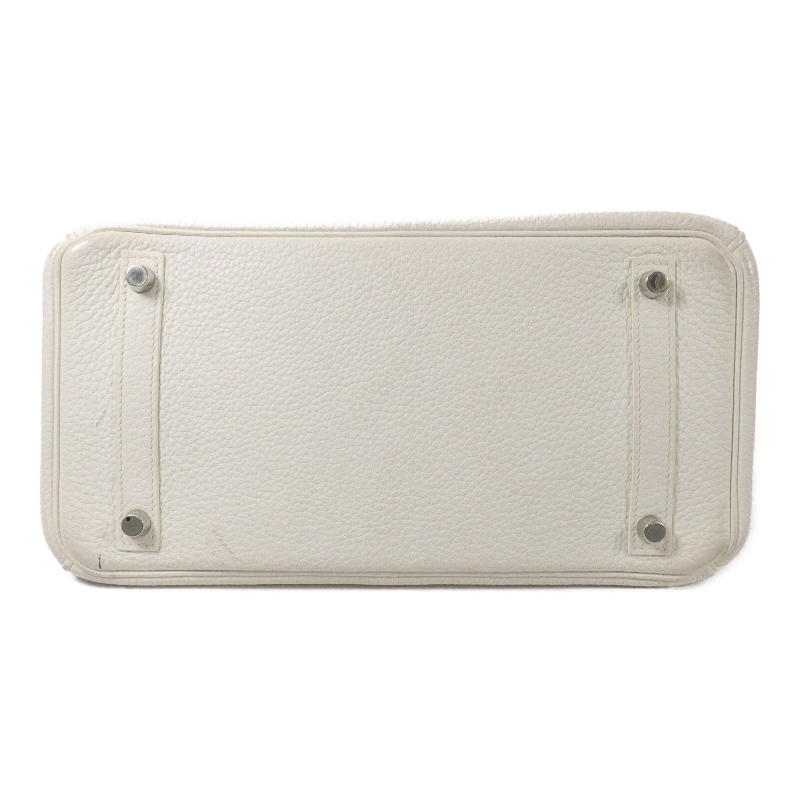 HERMES Clemence皮革Birkin 30手挽袋White