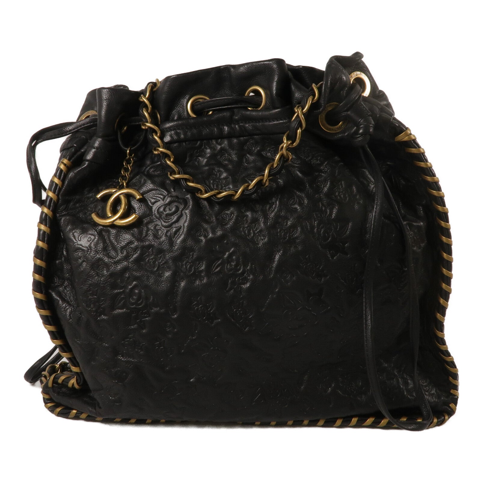 CHANEL 牛皮皮革Shoulder Bag鏈帶肩背袋