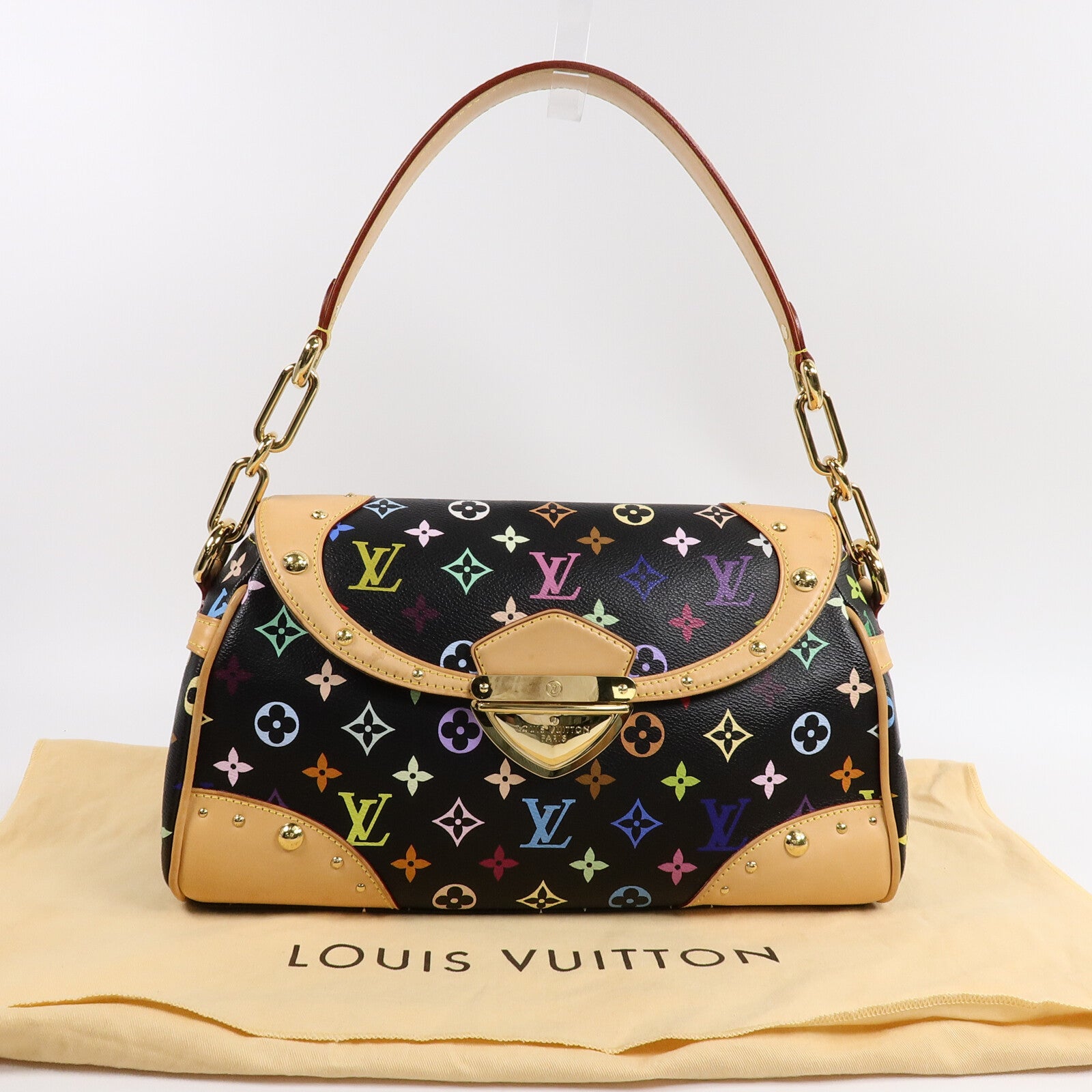LOUIS VUITTON Monogram Multicolore Beverly MM肩背袋