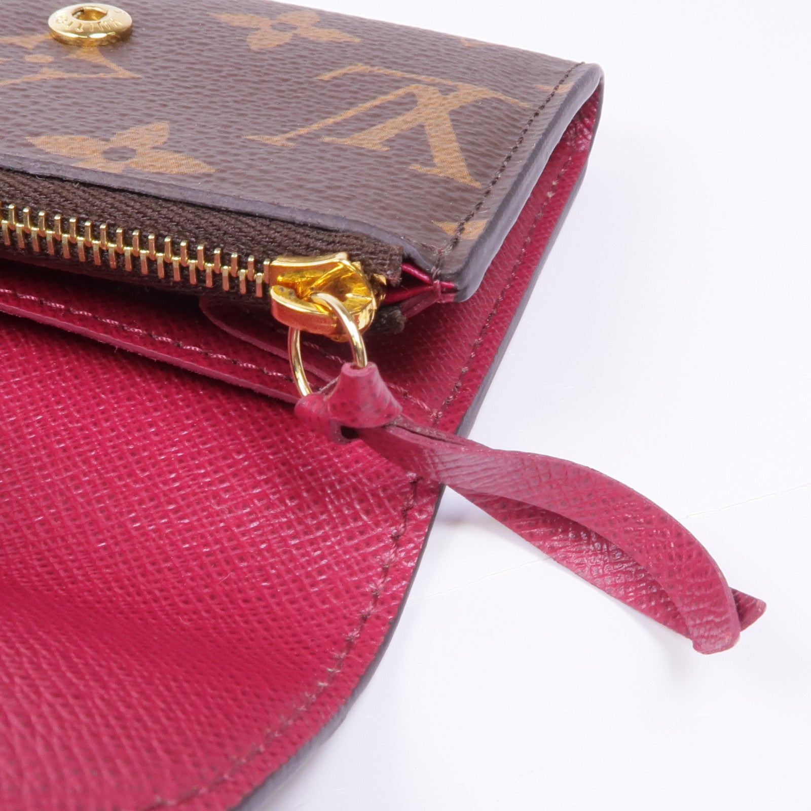 LOUIS VUITTON Monogram Rosalie金扣零錢包