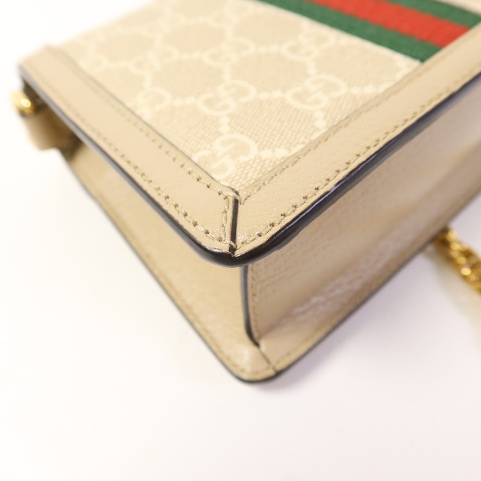 GUCCI 塗層帆布Ophidia GG Mini 2Way金扣手挽肩背兩用袋