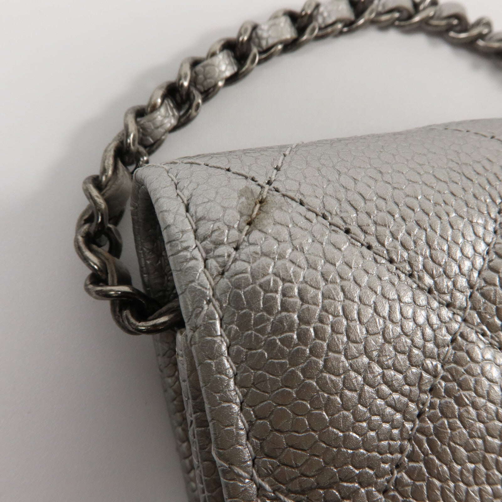CHANEL 牛皮皮革WOC Wallet On Chain鏈帶肩背袋