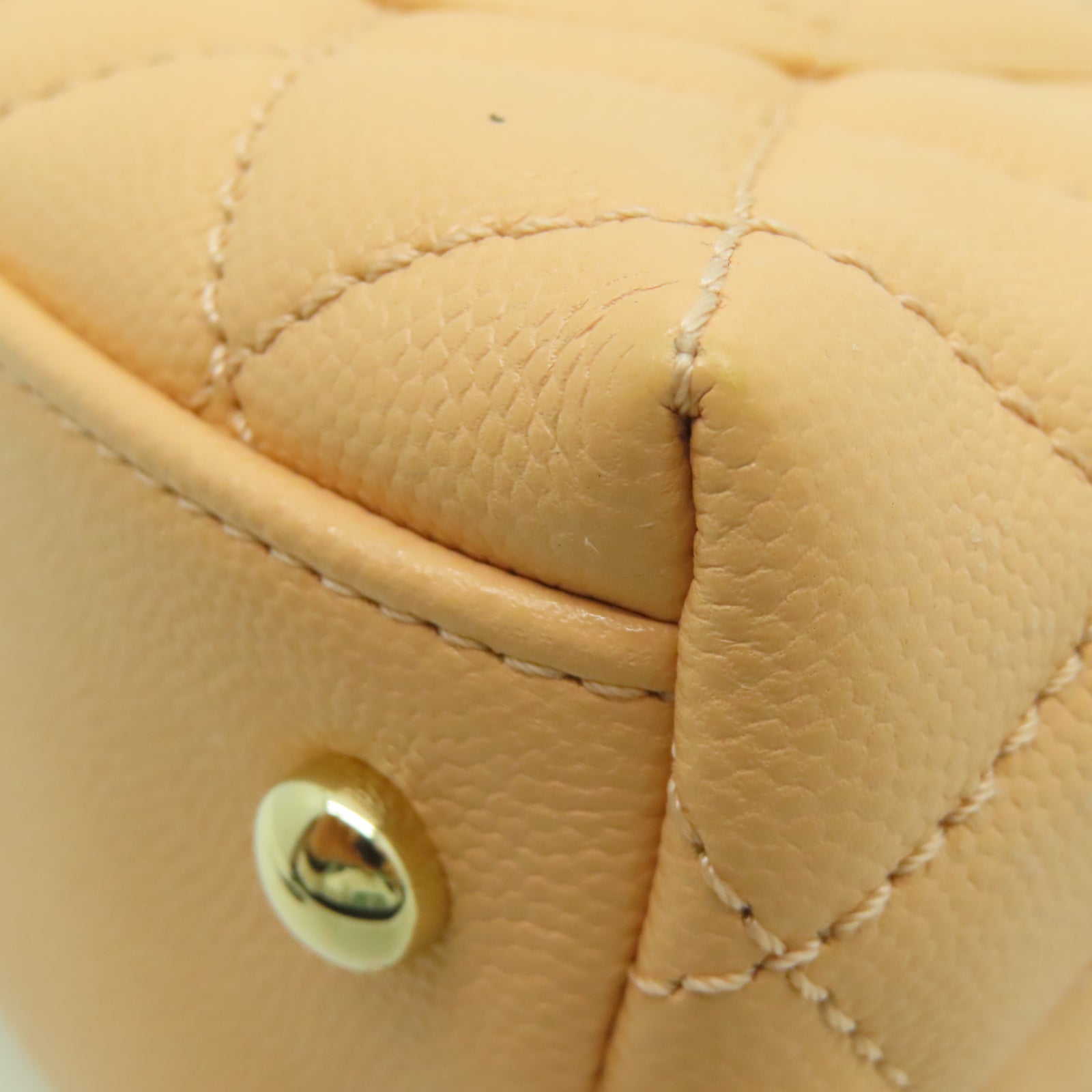 CHANEL 菱格牛皮皮革Chain Shoulder金扣链带肩背袋粉红色