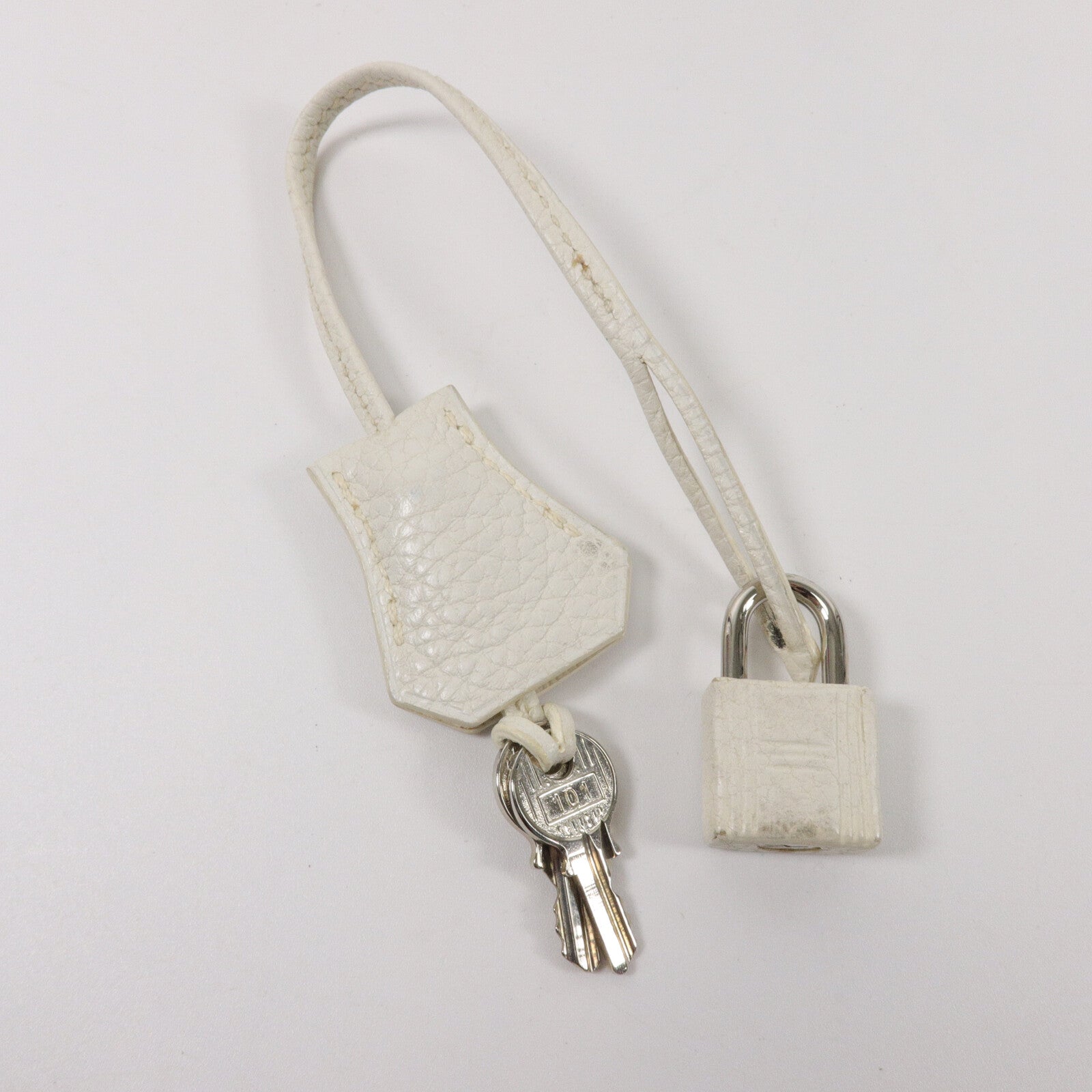 HERMES Clemence皮革Birkin 30手挽袋White