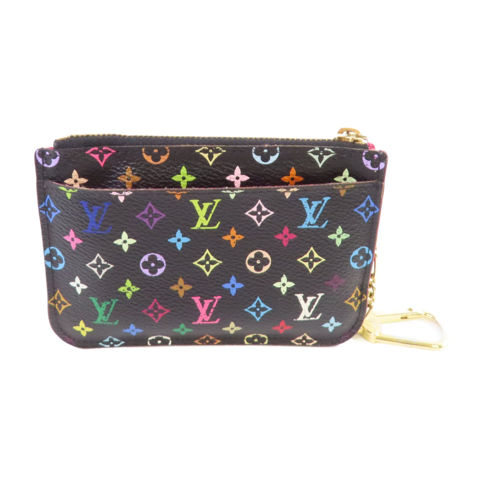 LOUIS VUITTON Monogram Multicolore Pochette Cles NM Card Case金扣卡套