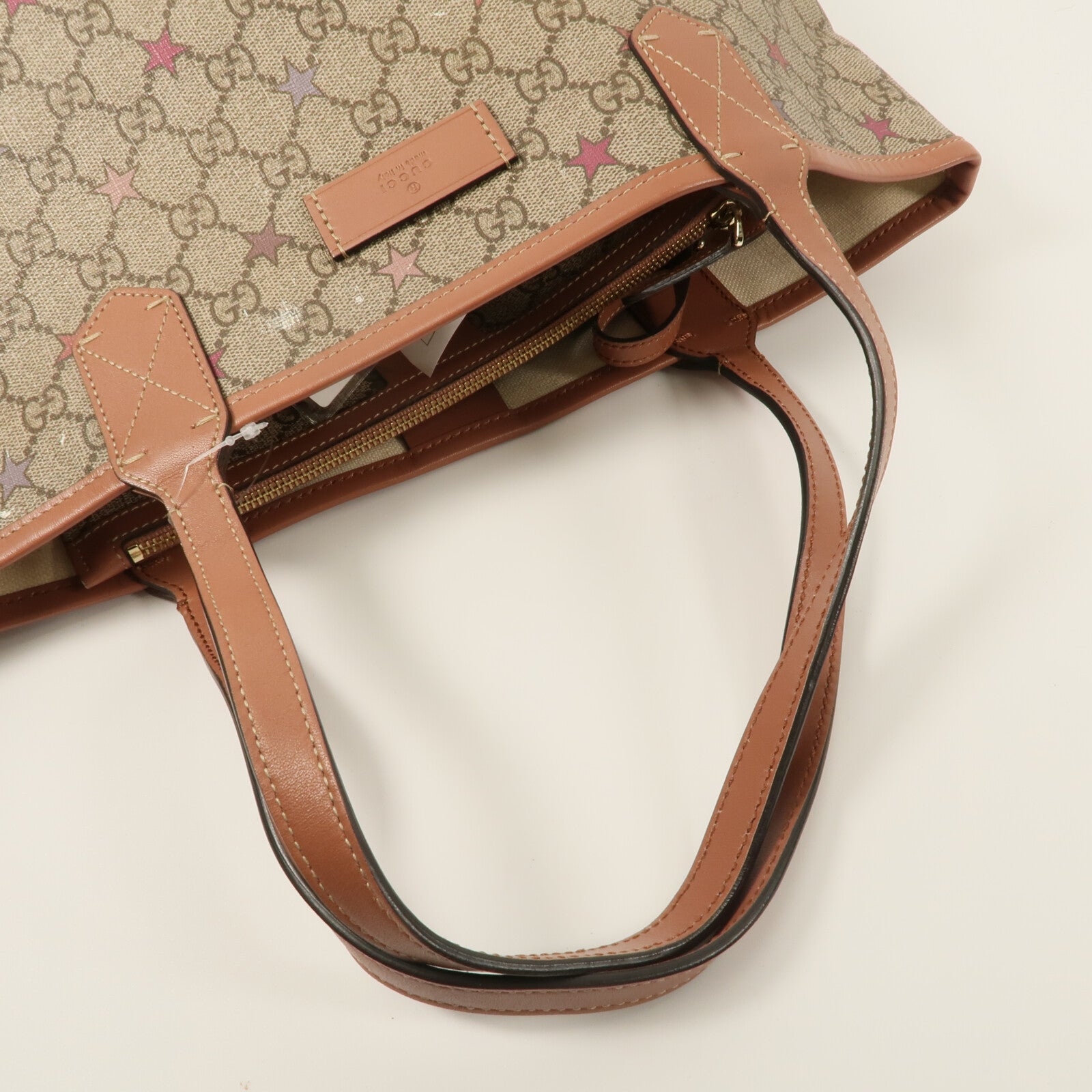 GUCCI 塗層帆布GG Supreme Star Tote手挽袋