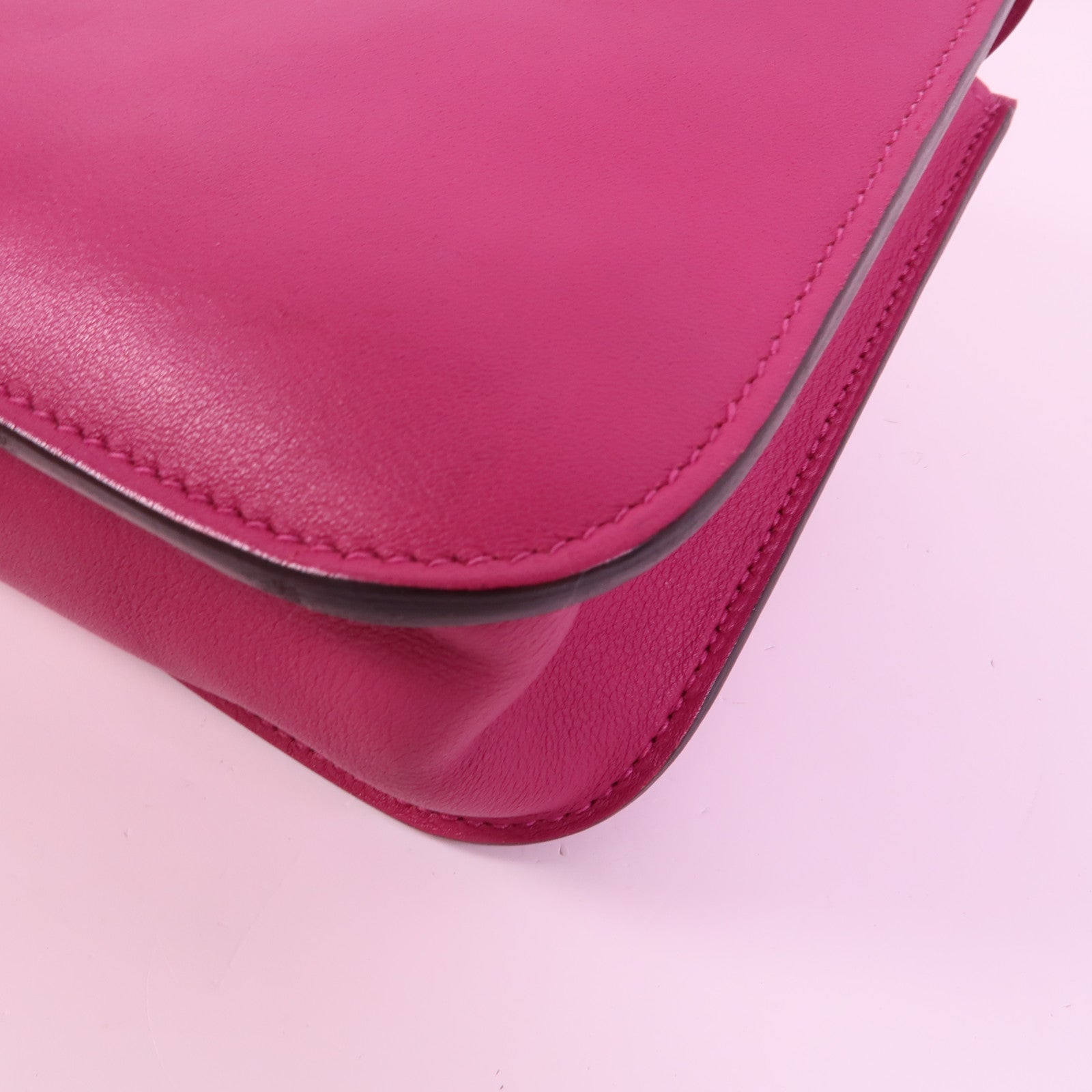 HERMES Swift皮革Mini Halzan手挽肩背兩用袋Rose Purple