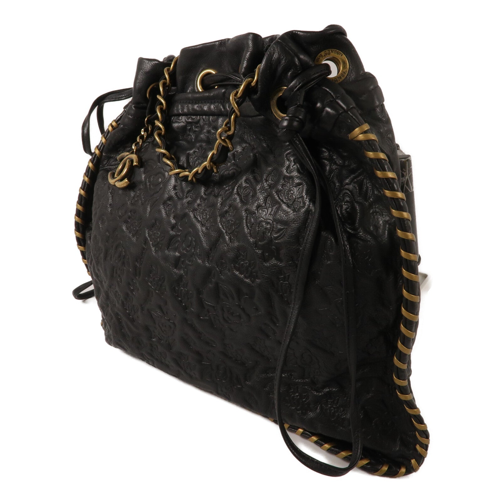 CHANEL 牛皮皮革Shoulder Bag鏈帶肩背袋