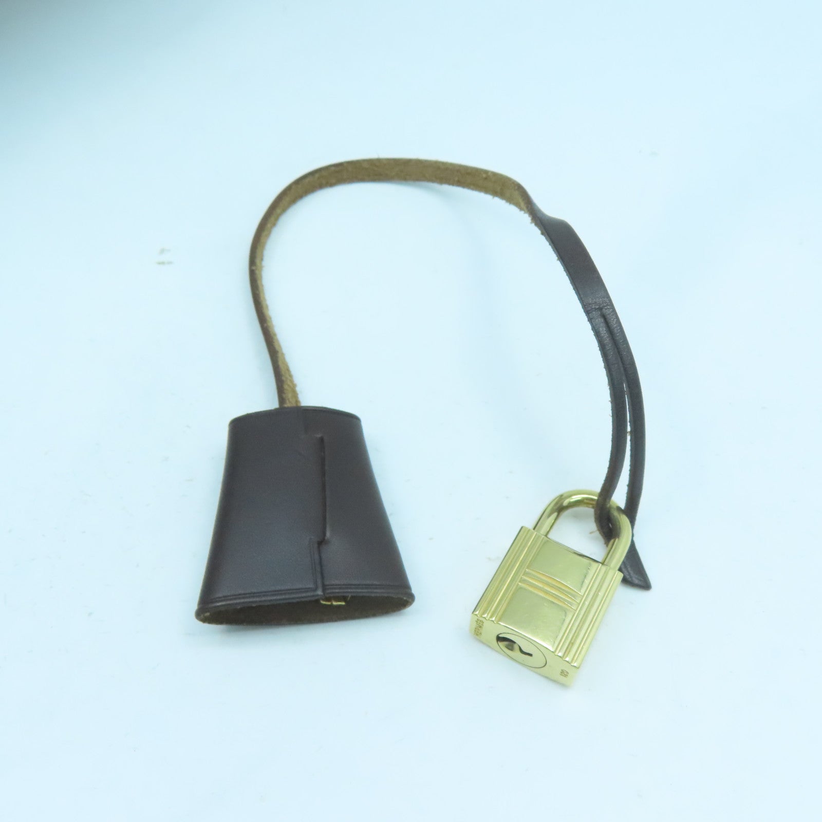 HERMES 【清倉大減價】Vibrato皮革Herbag PM金扣手挽肩背兩用袋啡色