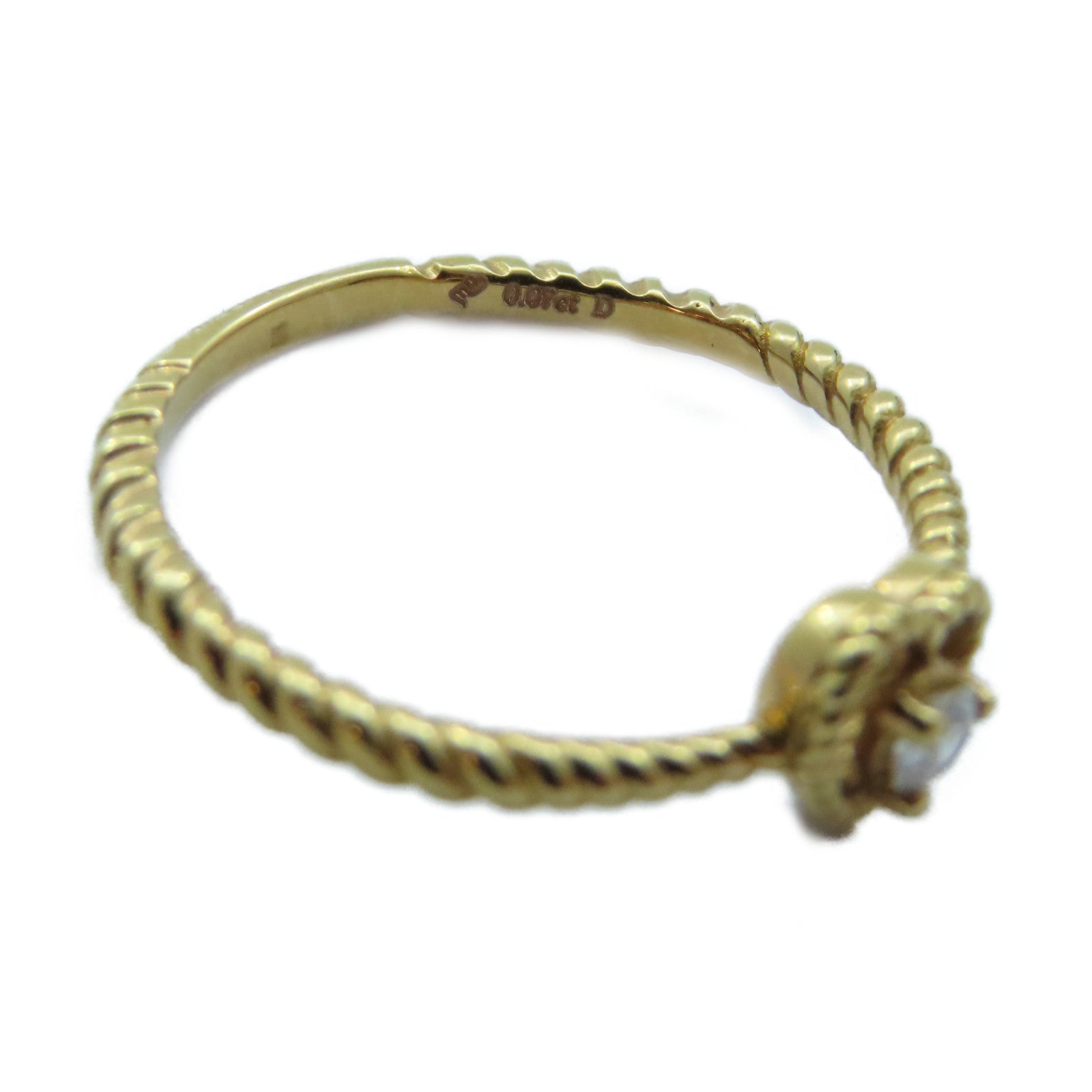 JEWELRY 【激減優惠】18K玫瑰金 Diamond Ring鑽石戒指US#5.75