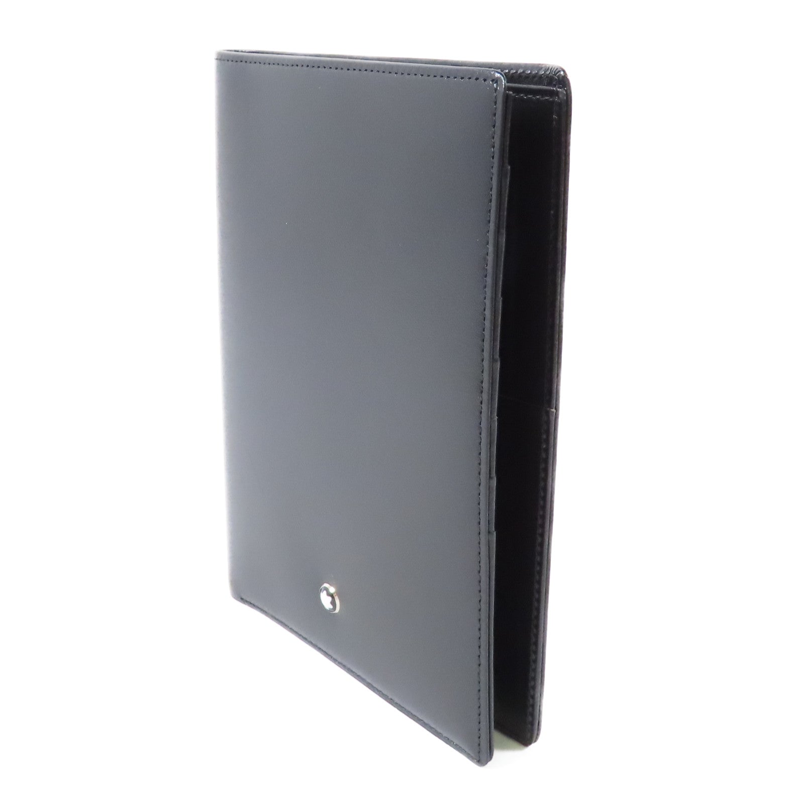 MONTBLANC 牛皮皮革Wallet銀扣錢包