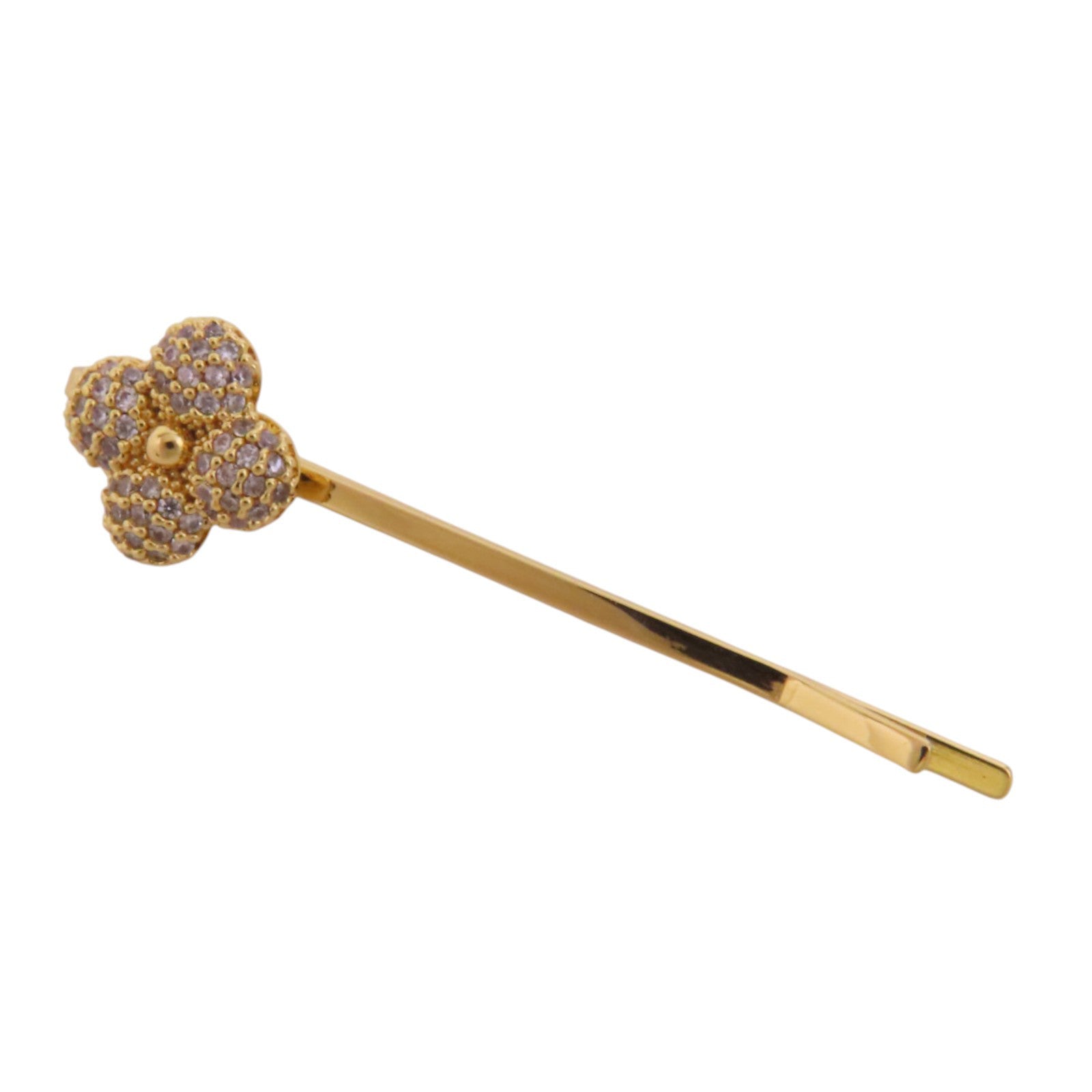 LOUIS VUITTON 金屬/水鑽Hair Clip金扣髮夾