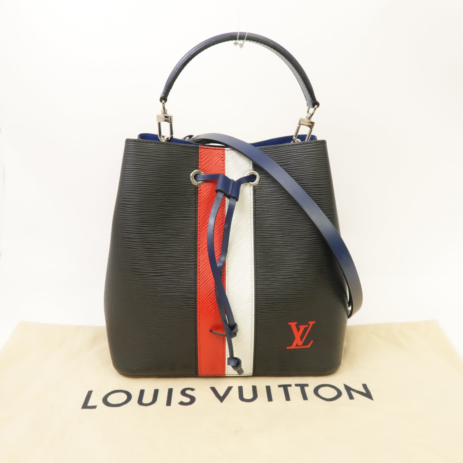 LOUIS VUITTON 【激減優惠】Epi Neo Noe銀扣手挽肩背兩用袋黑色/白色/紅色