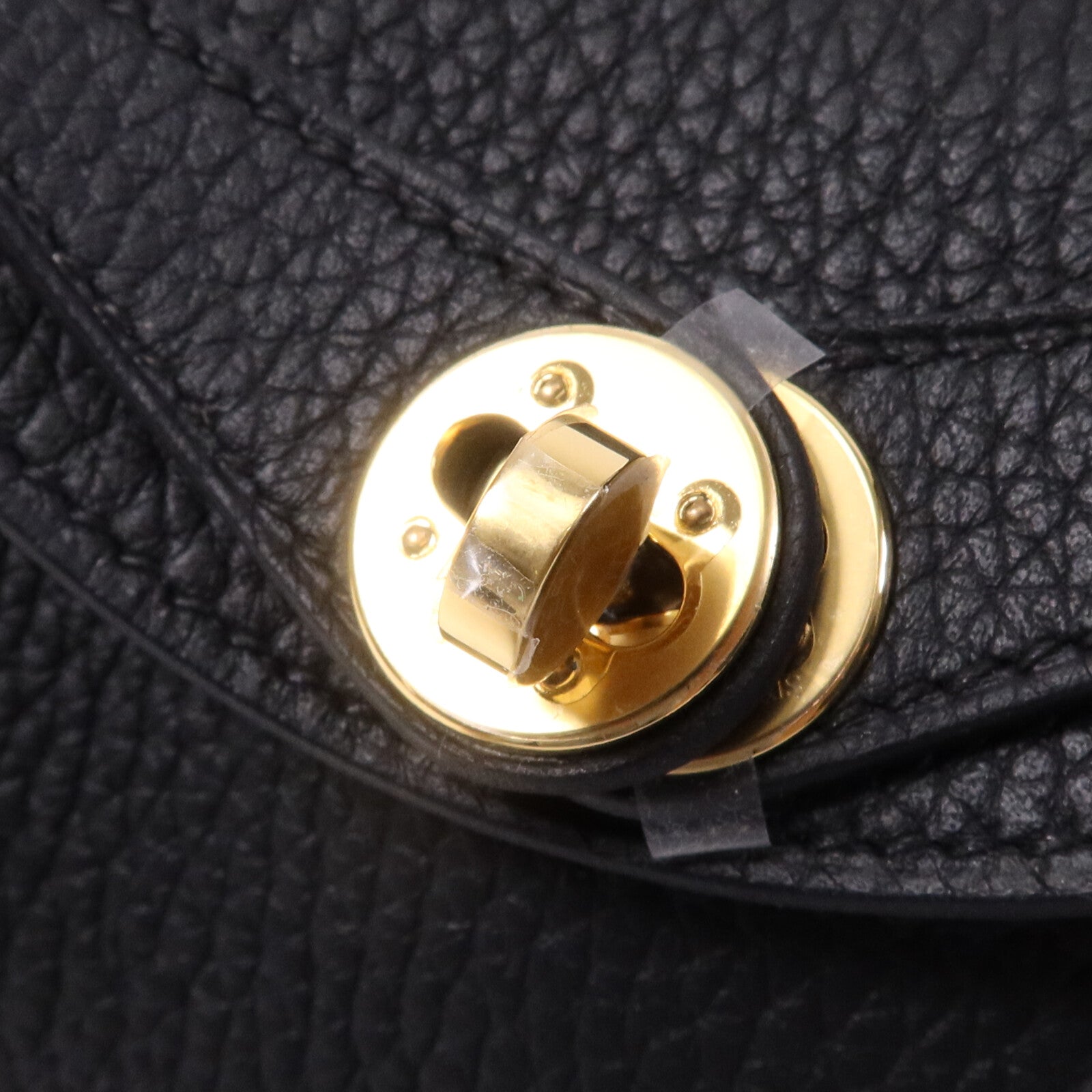 HERMES Clemence皮革Mini Lindy金扣手挽肩背兩用袋