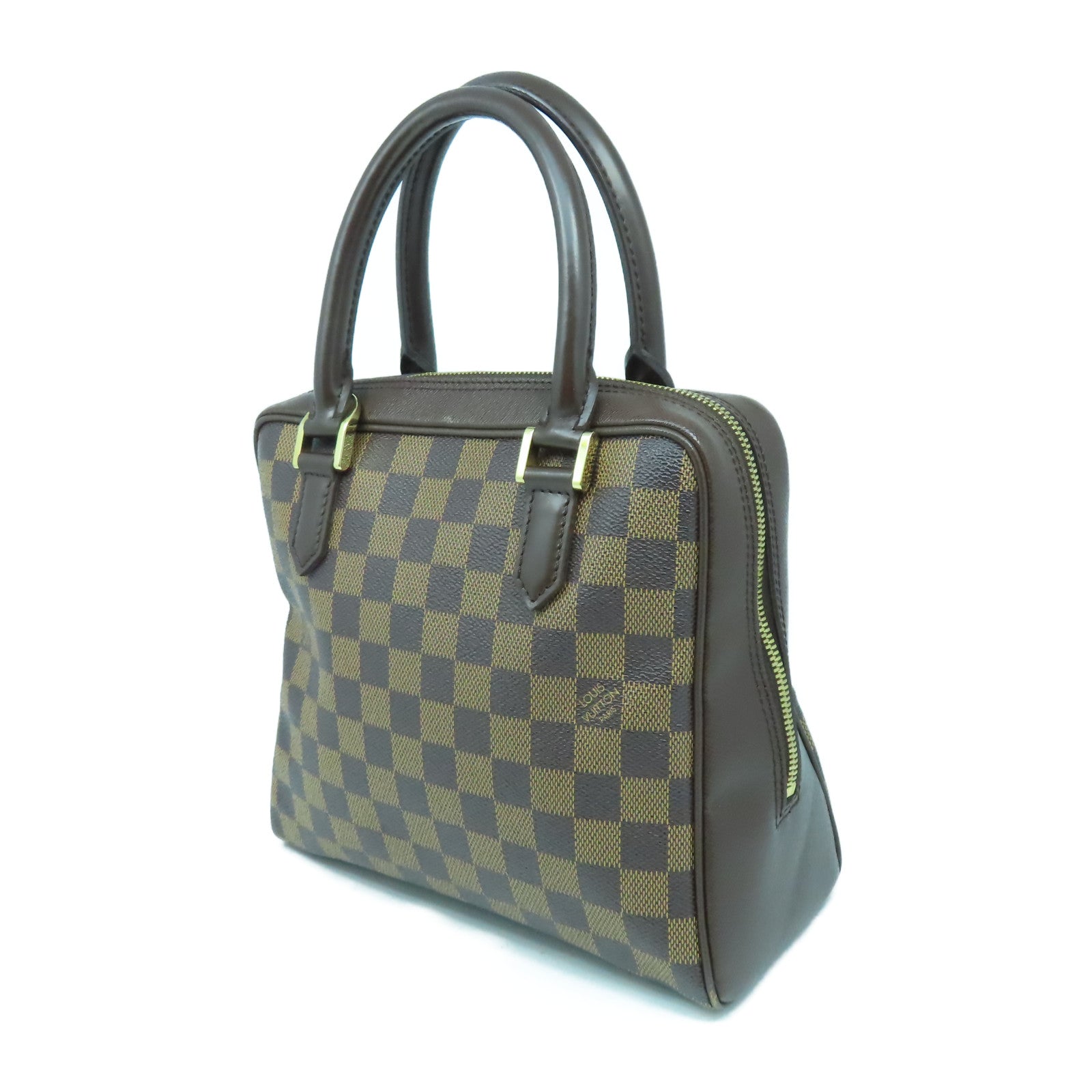LOUIS VUITTON 【激減優惠】Damier Brera金扣手挽袋啡色