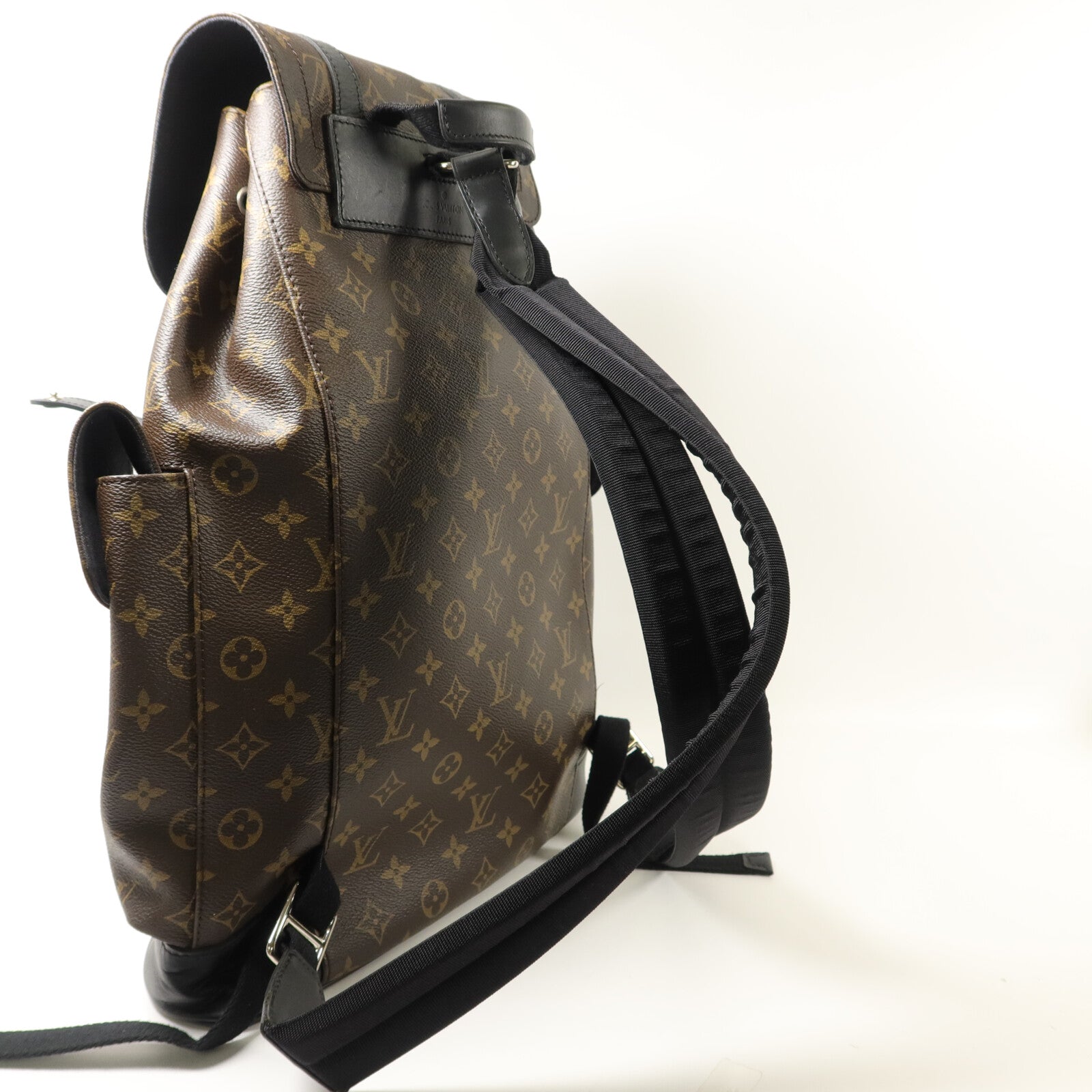 LOUIS VUITTON Monogram Macassar Christopher MM背包