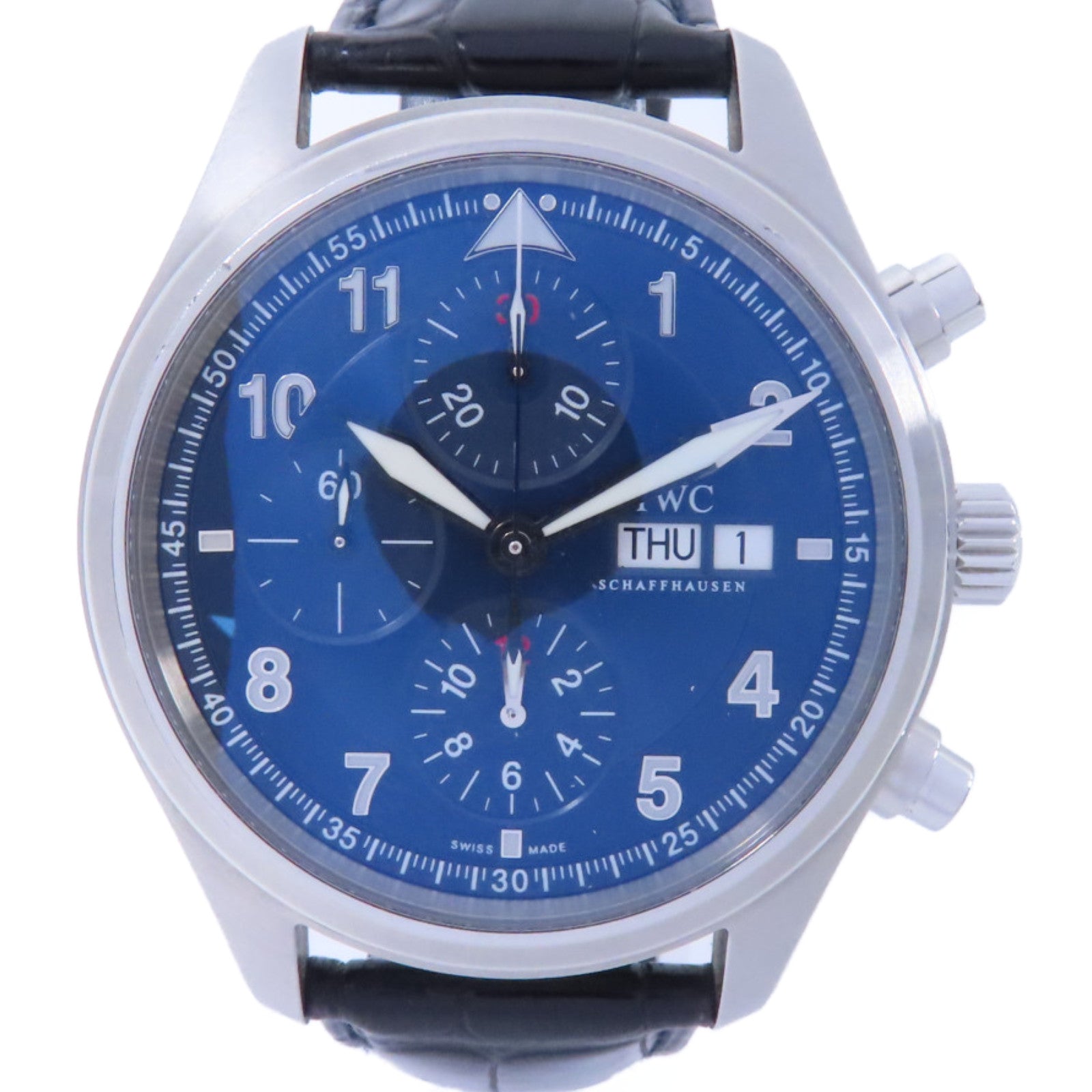 IWC Pilot Watch不鏽鋼手錶自動機芯白色
