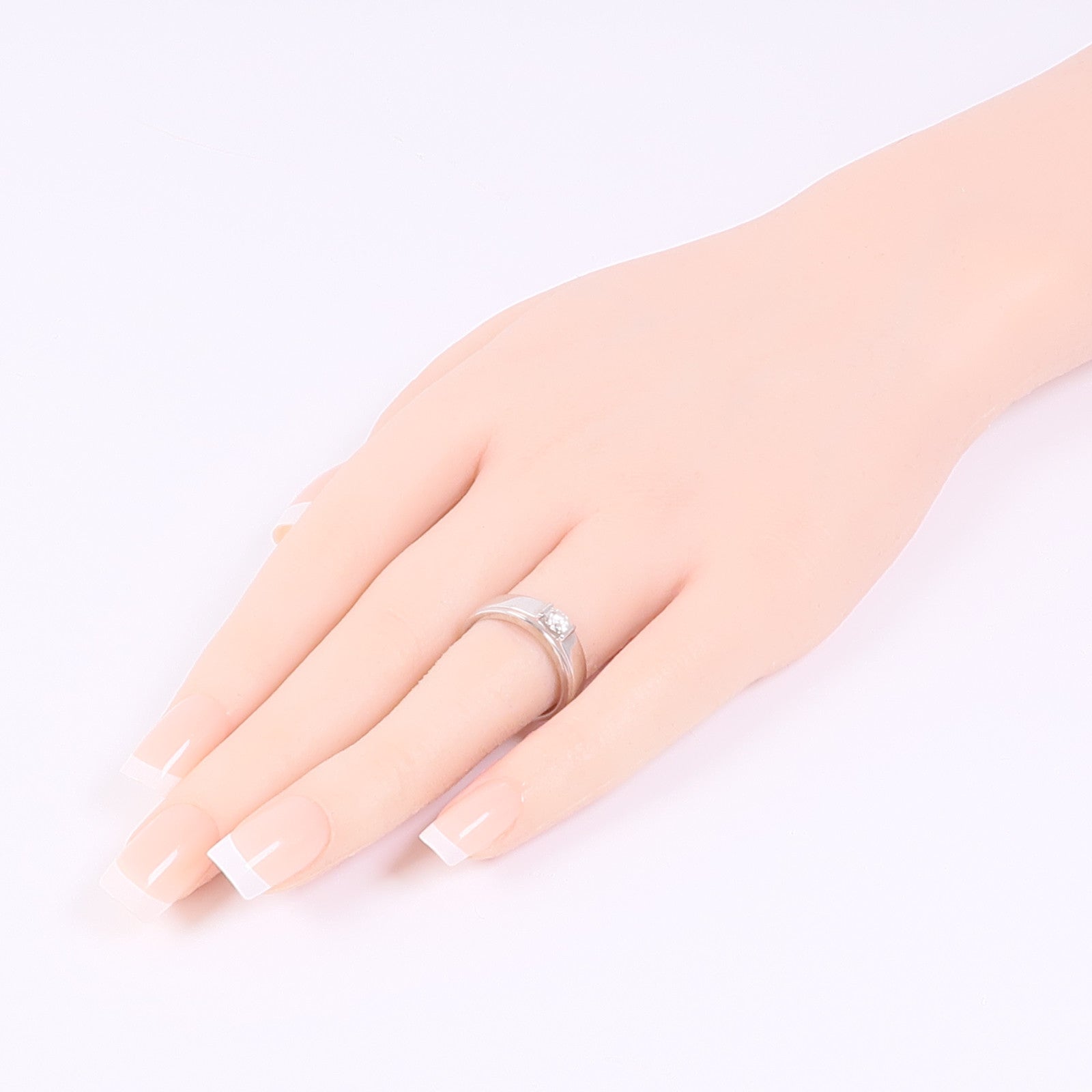 JEWELRY Diamond Ring 18K White Gold US#6.5
