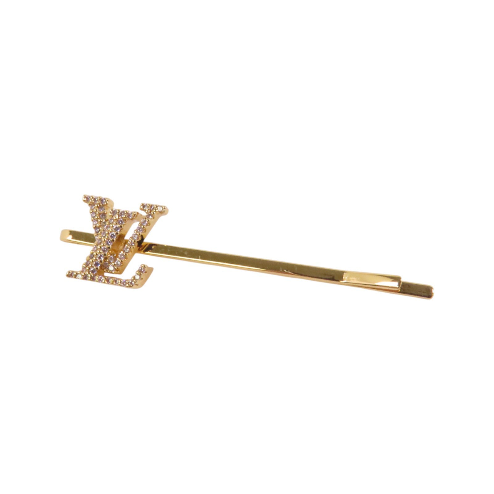 LOUIS VUITTON 金屬/水鑽Hair Clip金扣髮夾