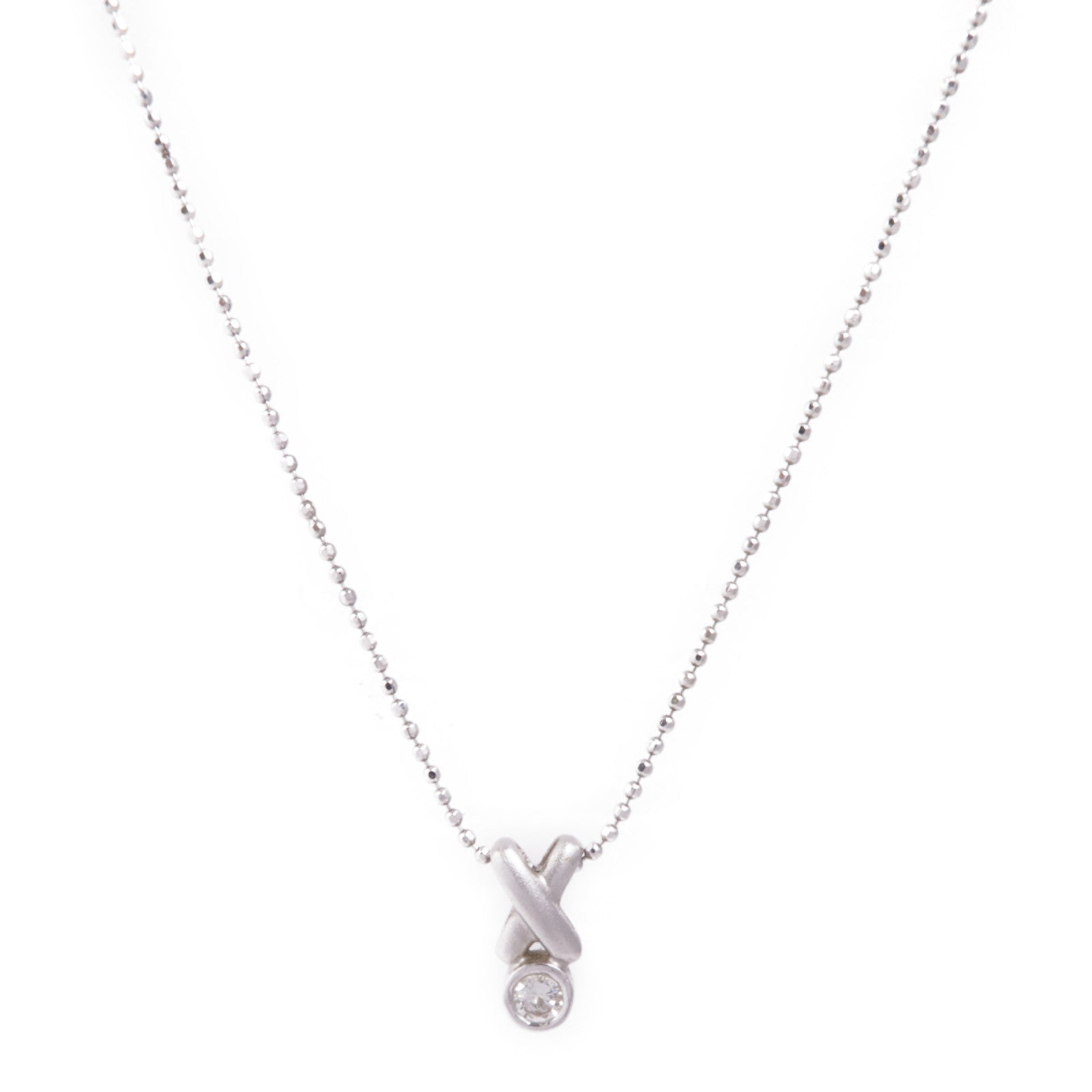 JEWELRY Diamond Necklace 18K White Gold