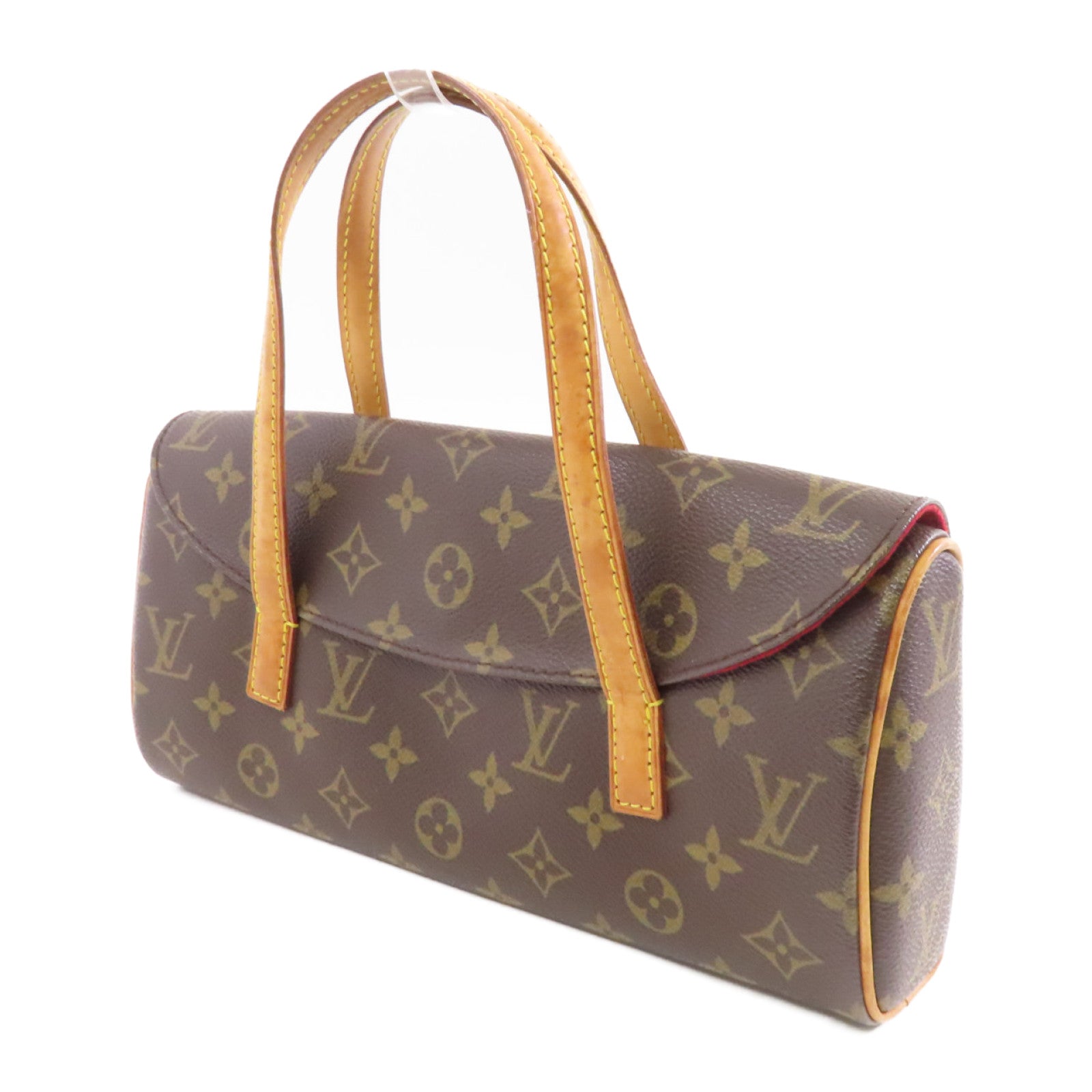 LOUIS VUITTON Monogram Sonatine金扣手挽袋啡色