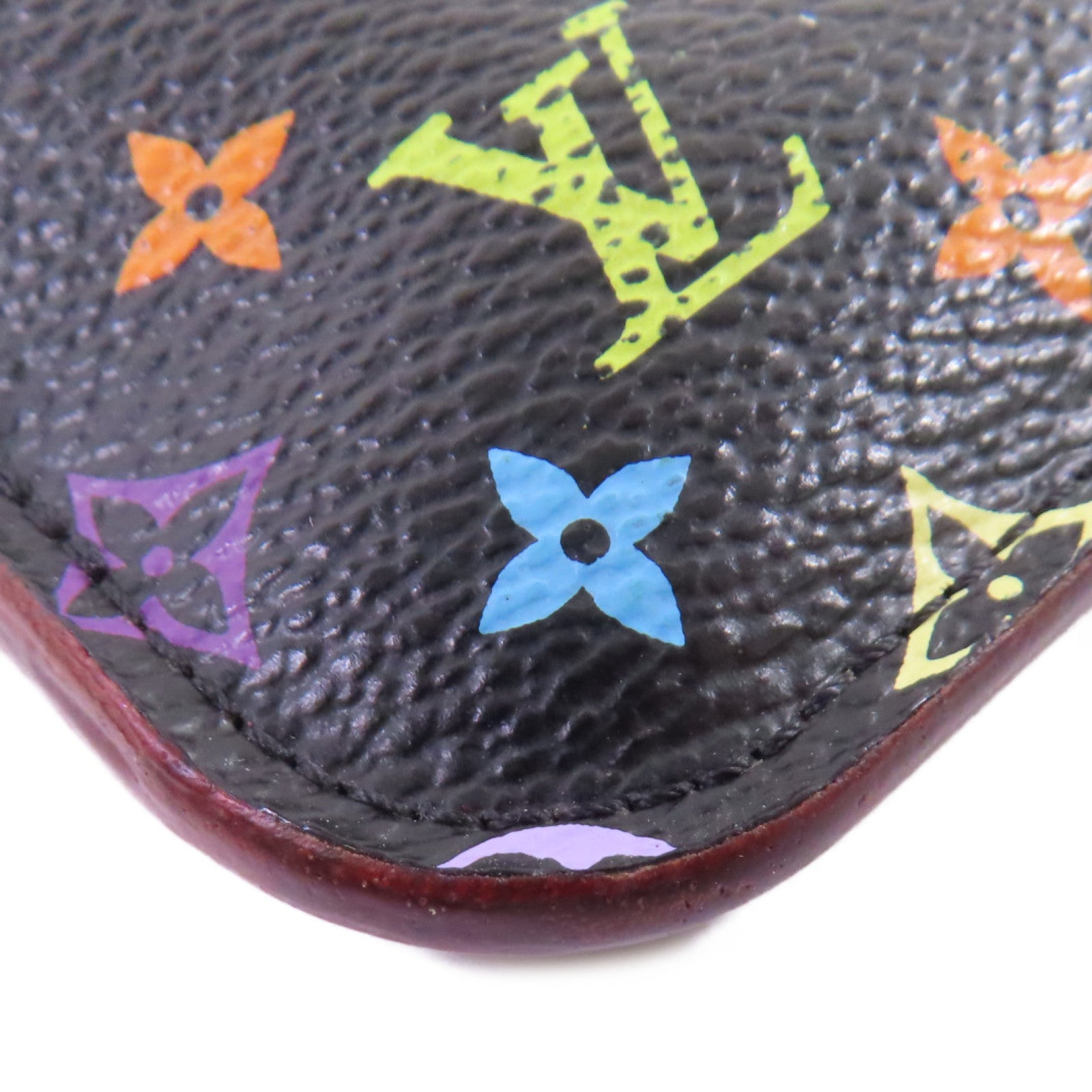 LOUIS VUITTON Monogram Multicolore Pochette Cles NM Card Case金扣卡套