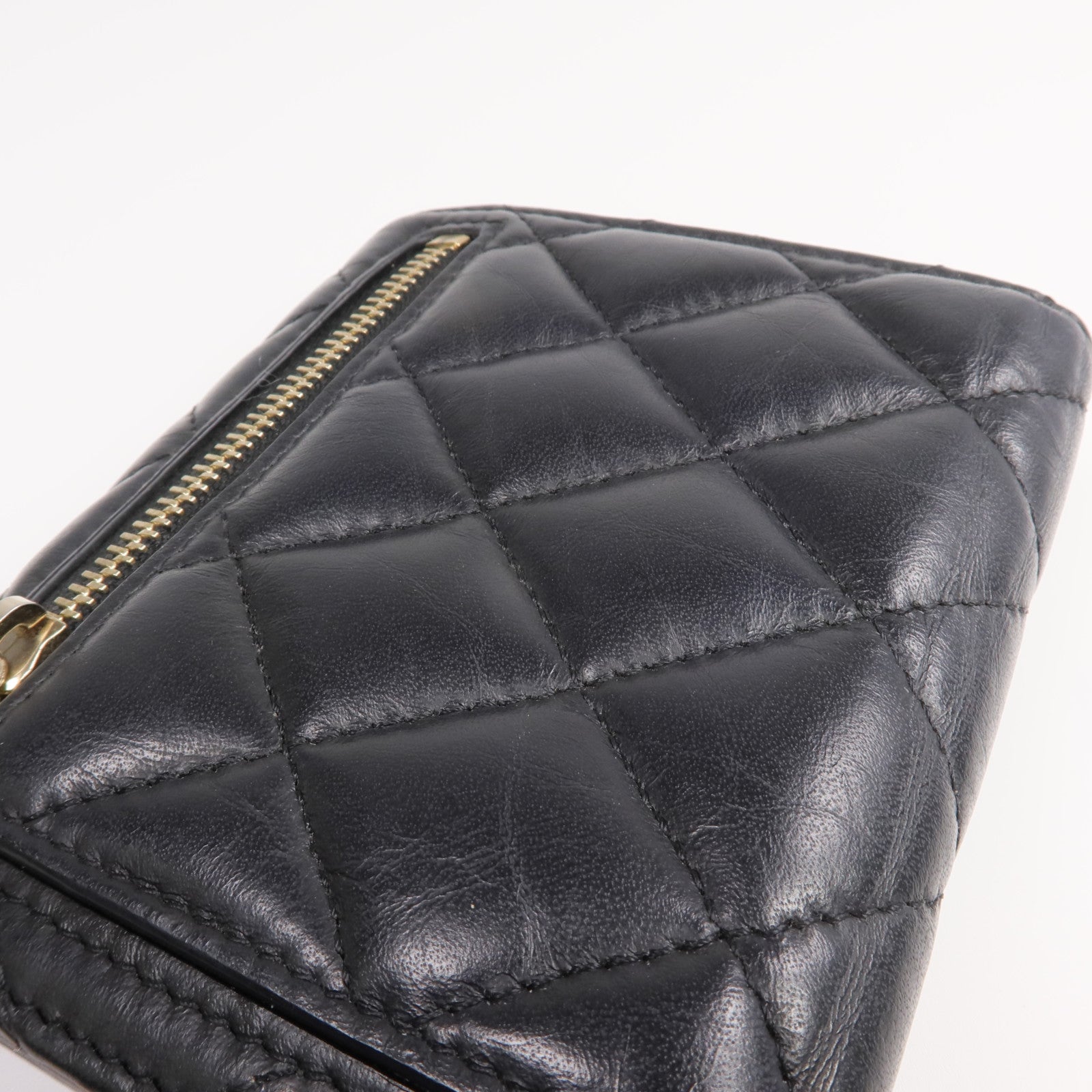 CHANEL 【激減優惠】羊皮皮革2.55 Wallet金扣錢包