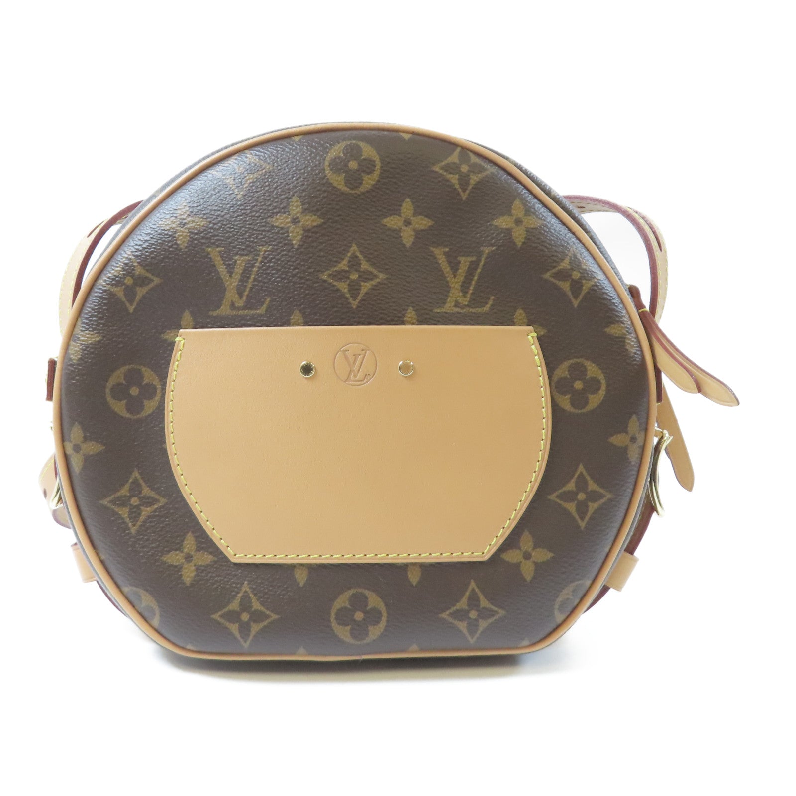 LOUIS VUITTON Monogram Boite Chapeau Souple MM金扣肩背袋啡色