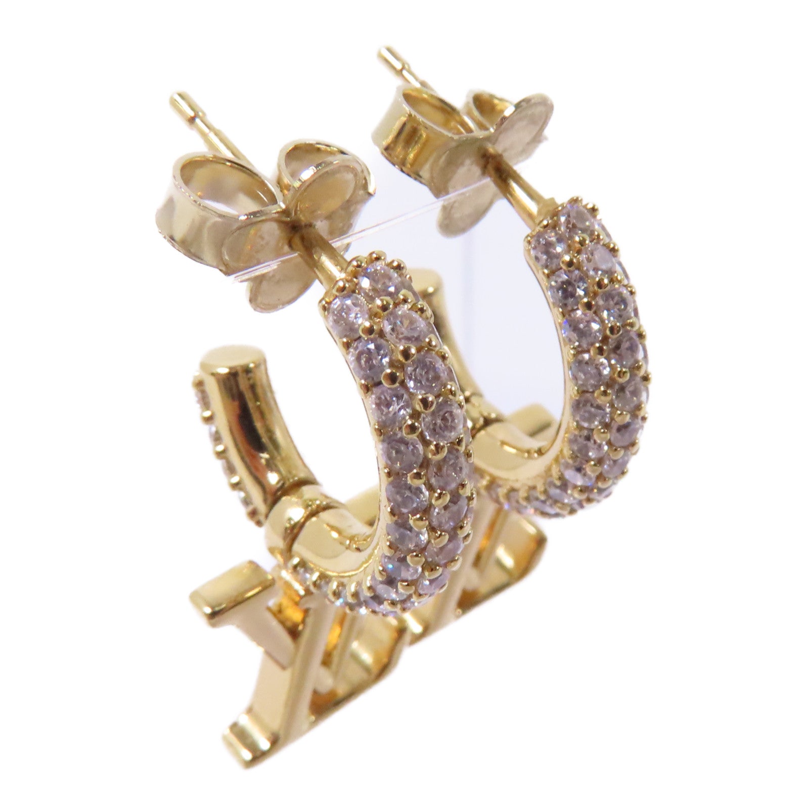 LOUIS VUITTON 金屬Iconic Earrings耳環金色