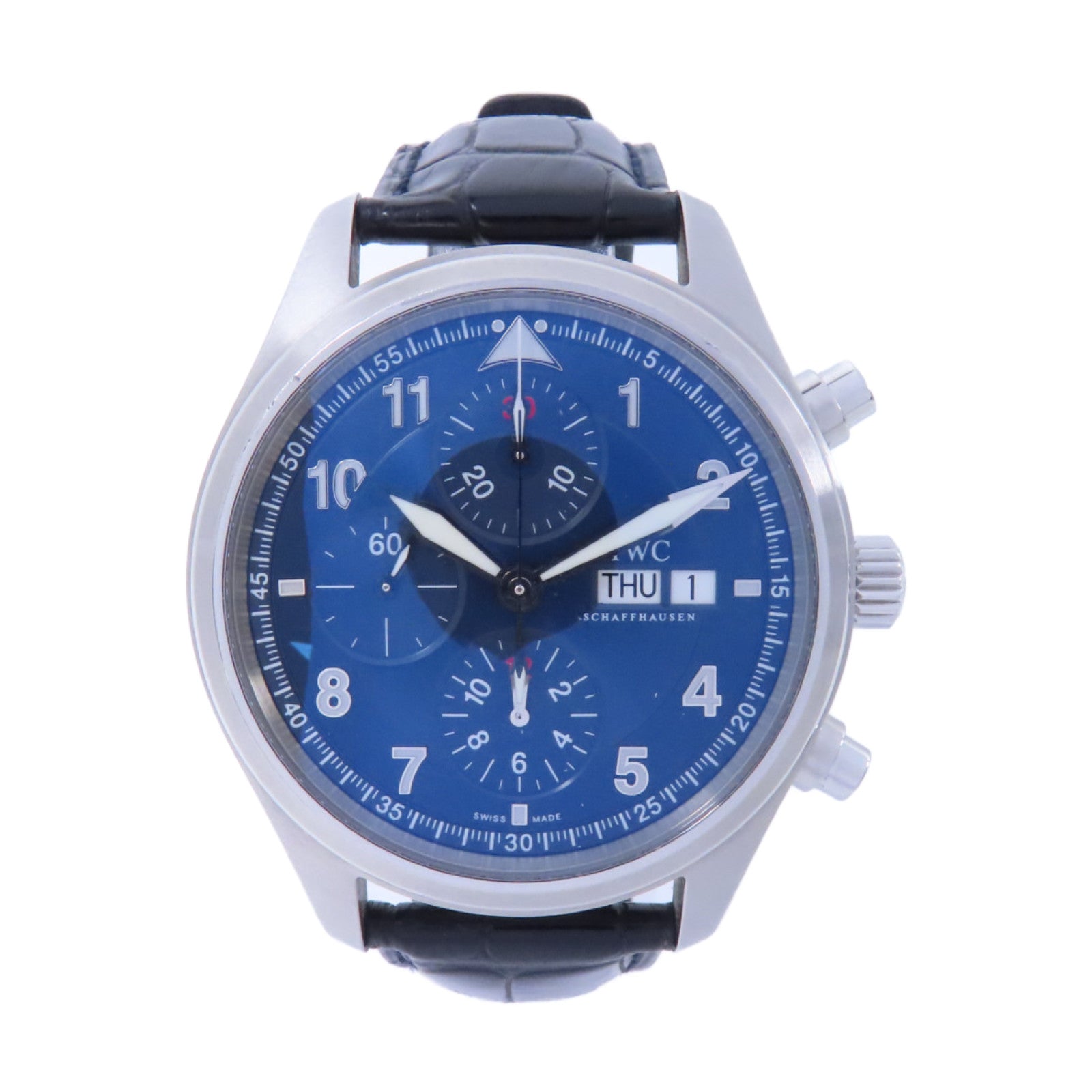 IWC Pilot Watch不鏽鋼手錶自動機芯白色