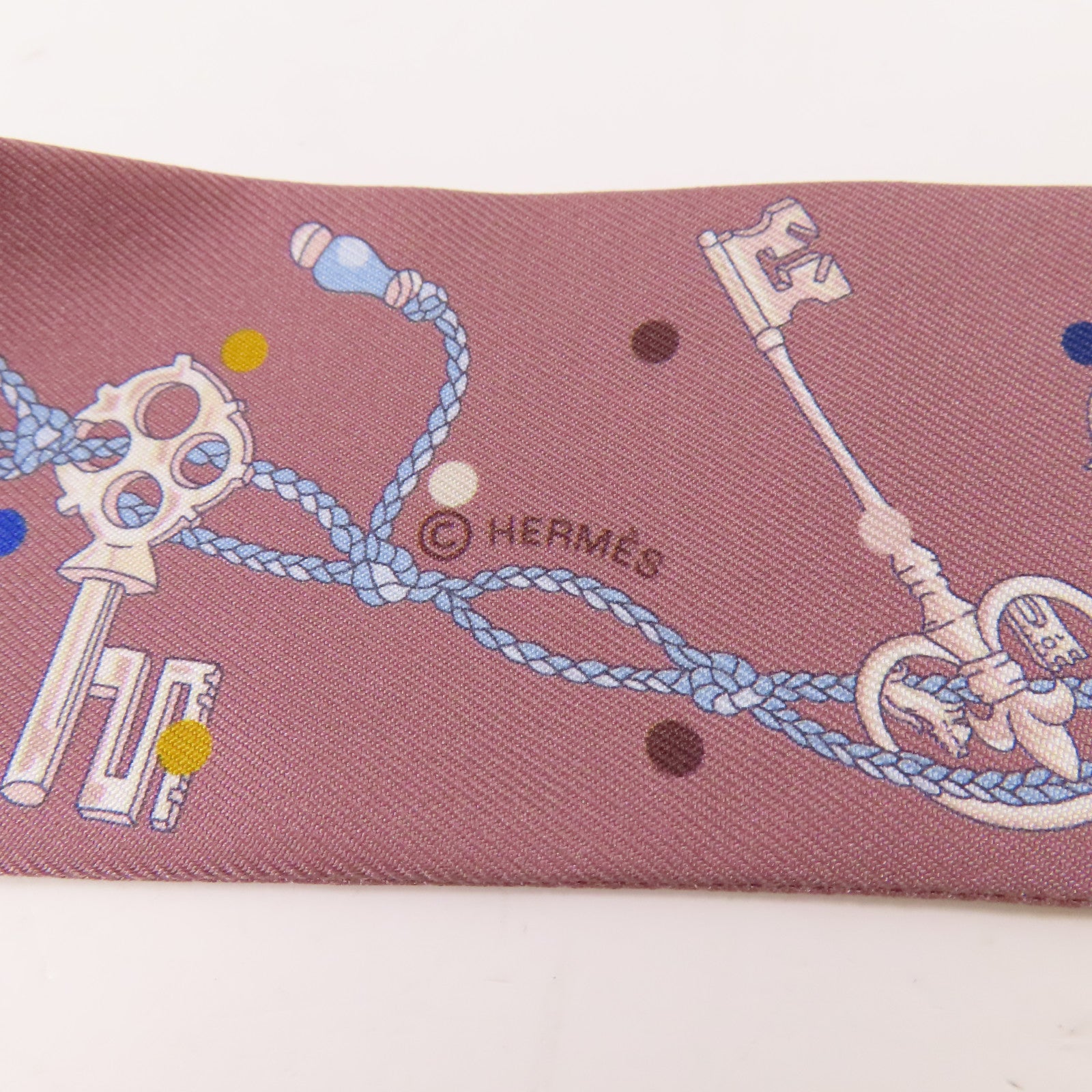 HERMES 絲質Twilly絲巾