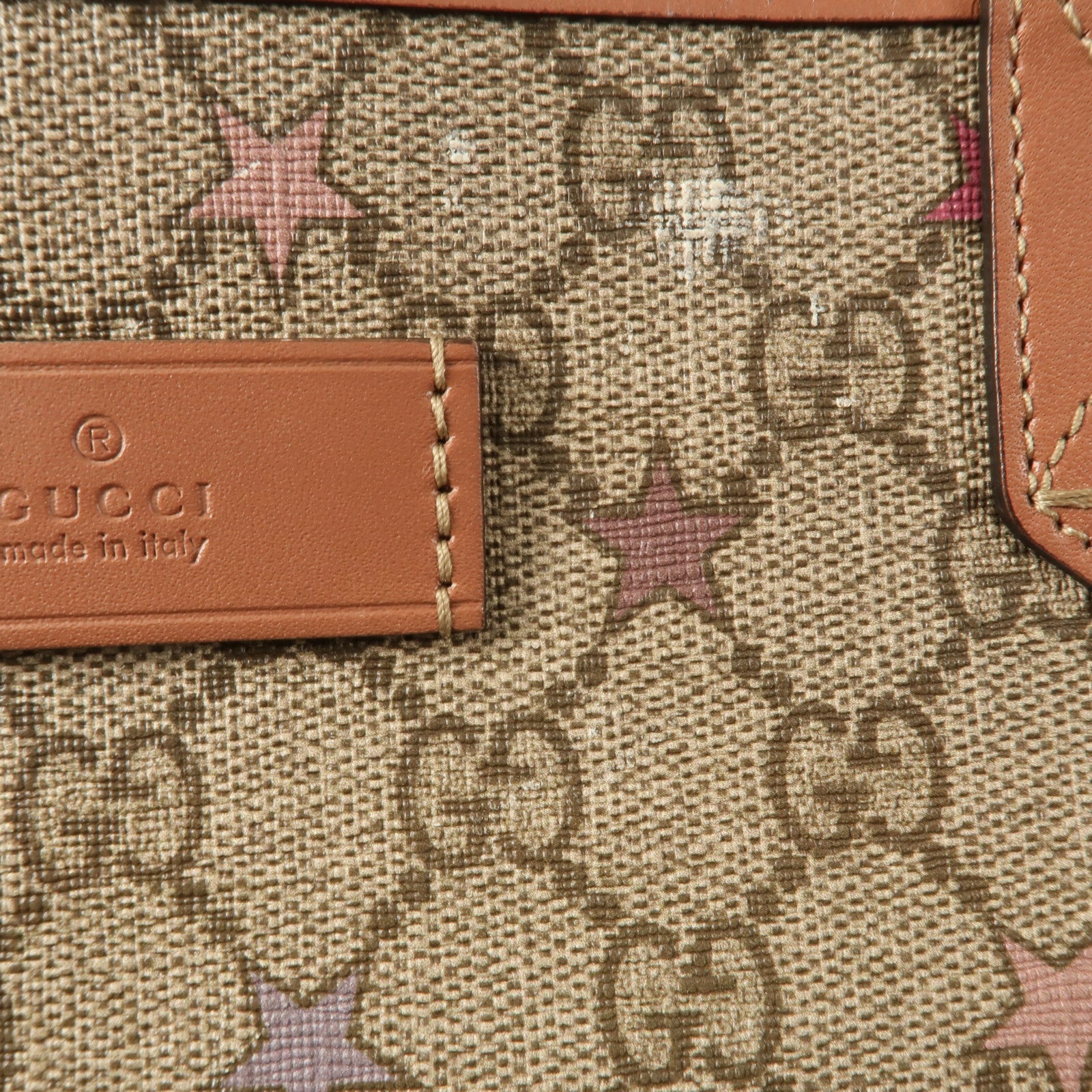 GUCCI 塗層帆布GG Supreme Star Tote手挽袋