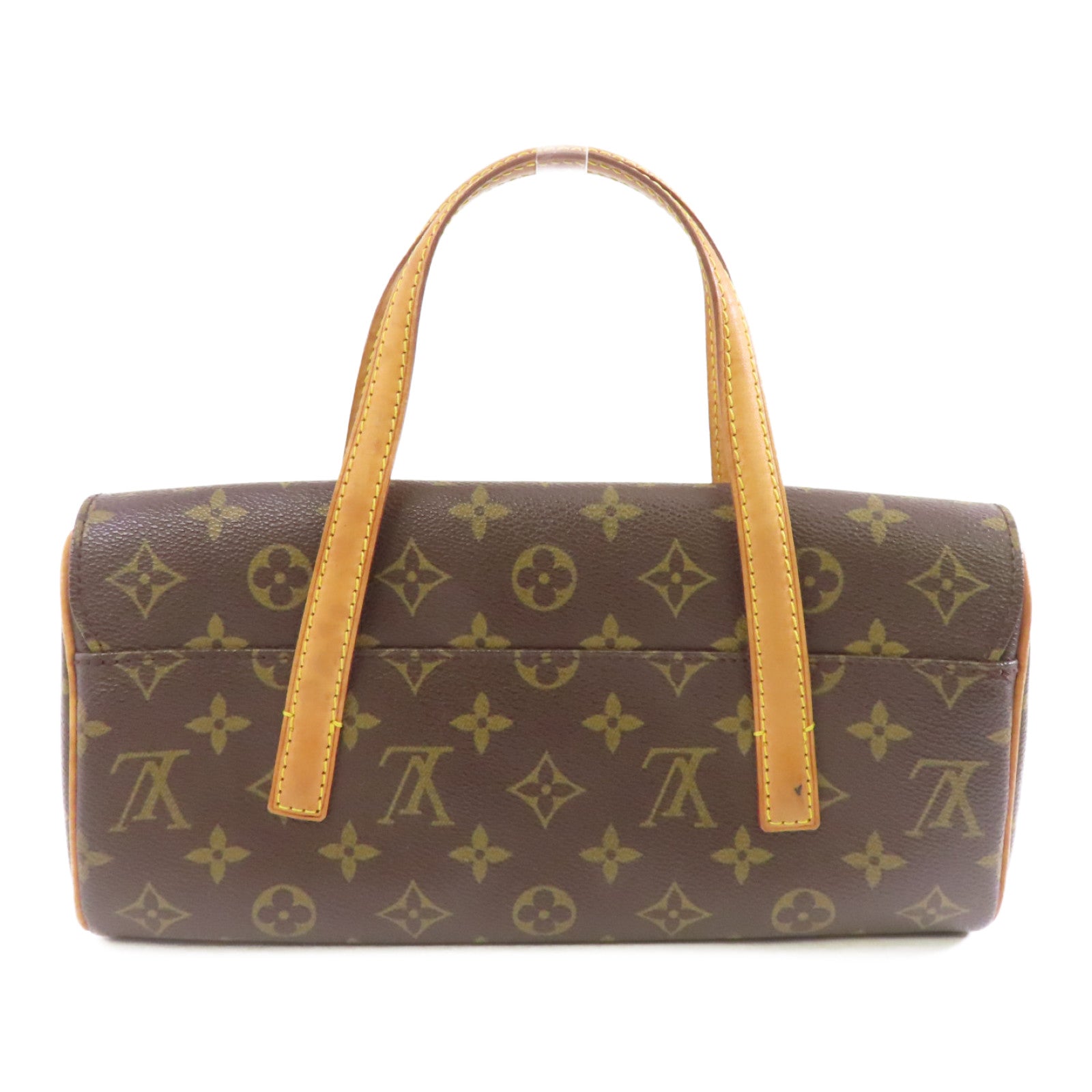 LOUIS VUITTON Monogram Sonatine金扣手挽袋啡色