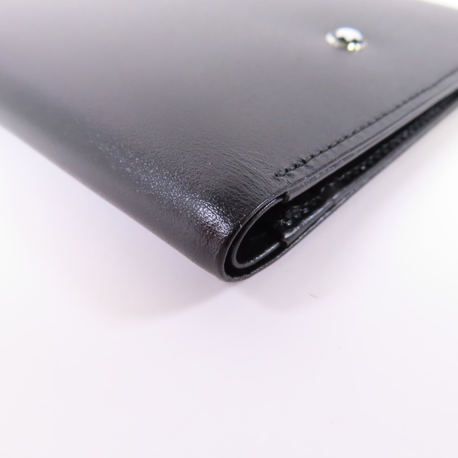 MONTBLANC 牛皮皮革Wallet銀扣錢包