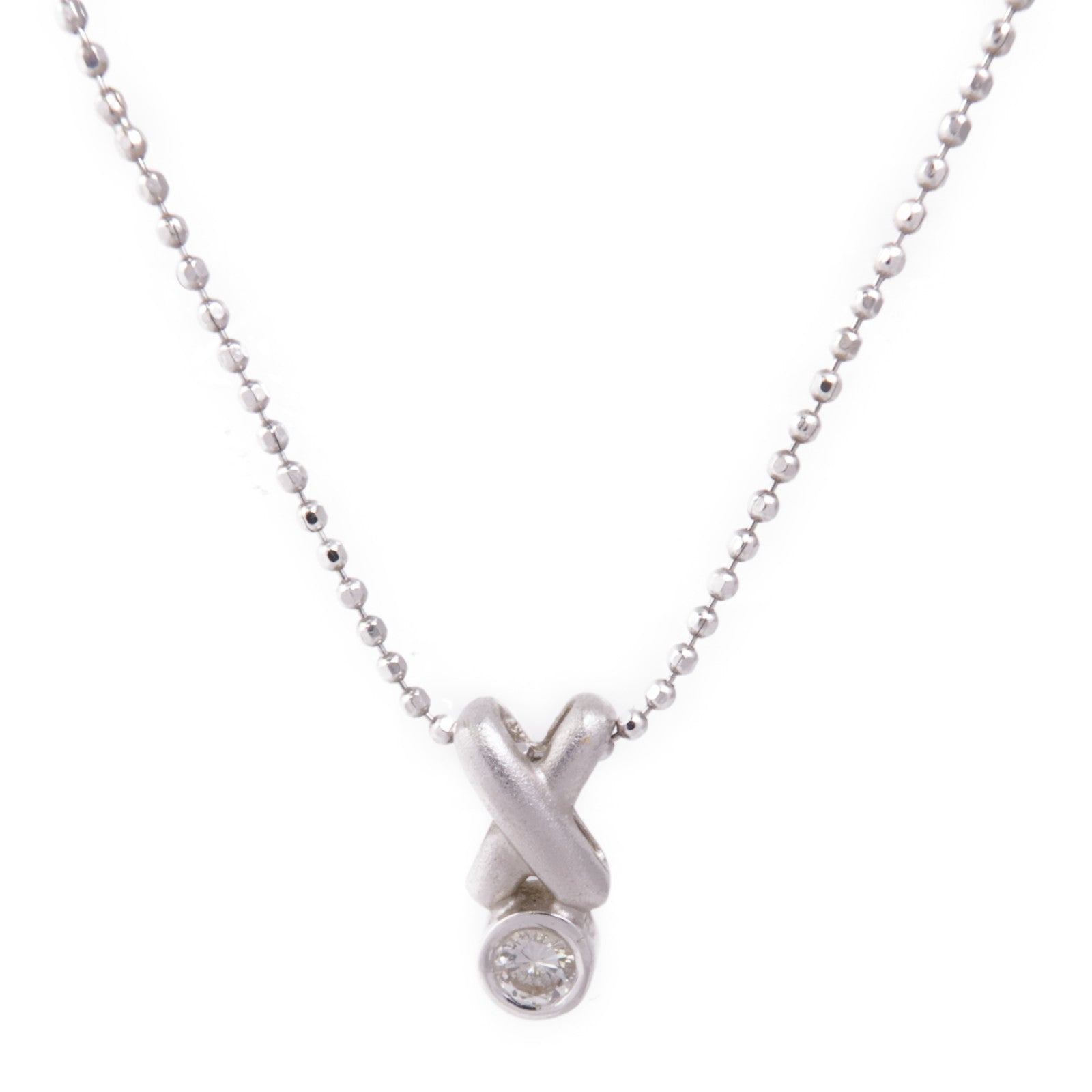 JEWELRY Diamond Necklace 18K White Gold