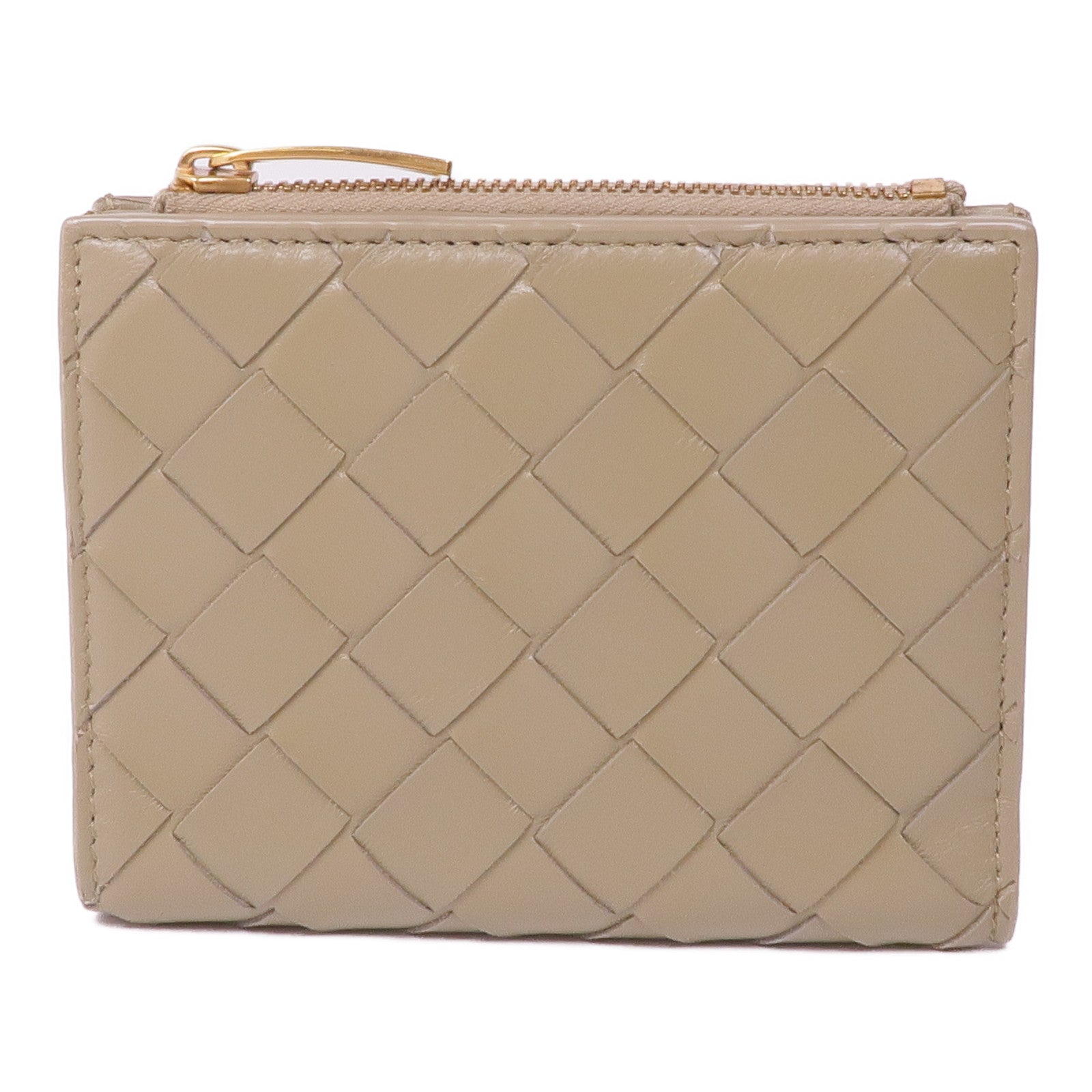 BOTTEGA VENETA 織紋皮革Bi-Fold Wallet金扣錢包