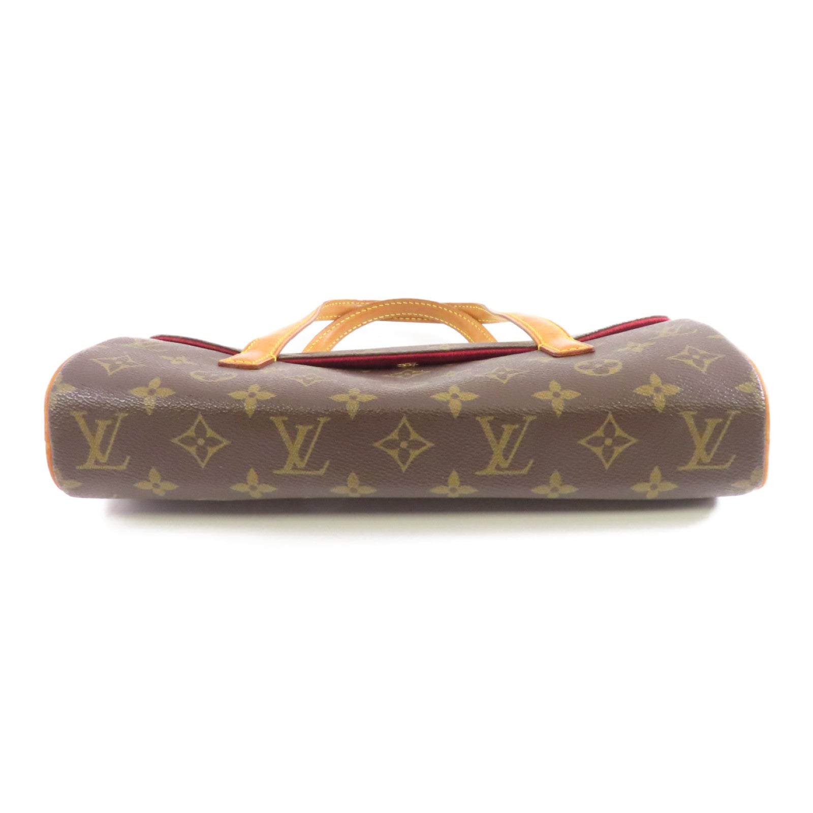 LOUIS VUITTON Monogram Sonatine金扣手挽袋啡色