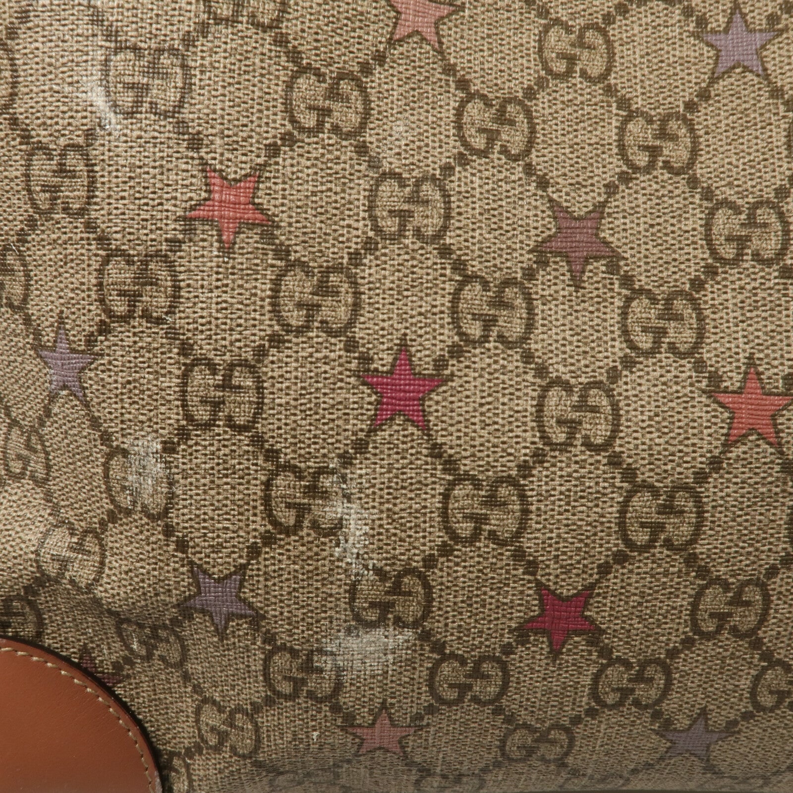 GUCCI 塗層帆布GG Supreme Star Tote手挽袋