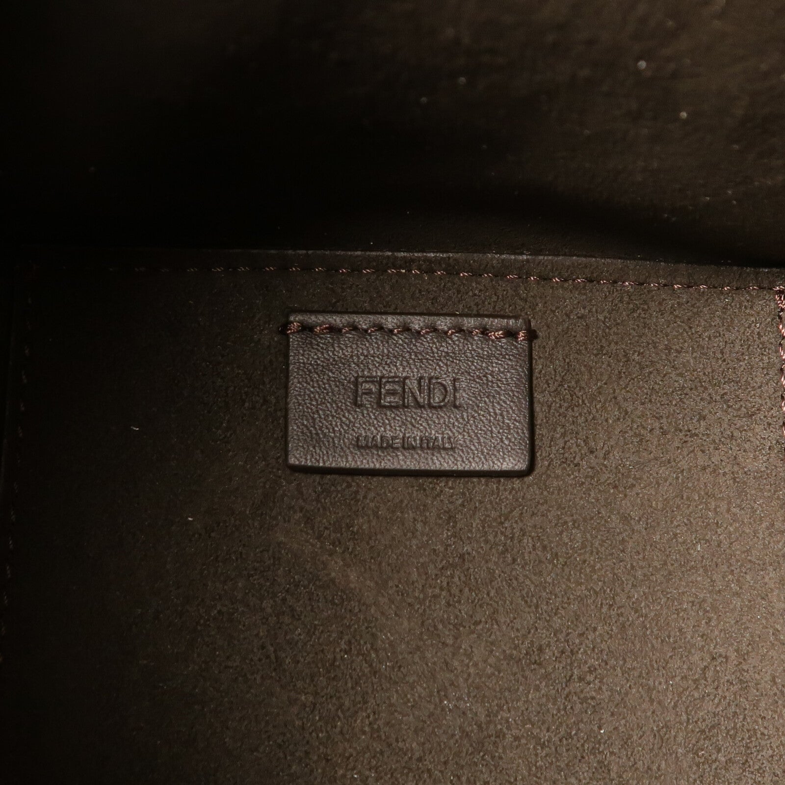 FENDI 帆布Origami Mini FF金扣肩背袋