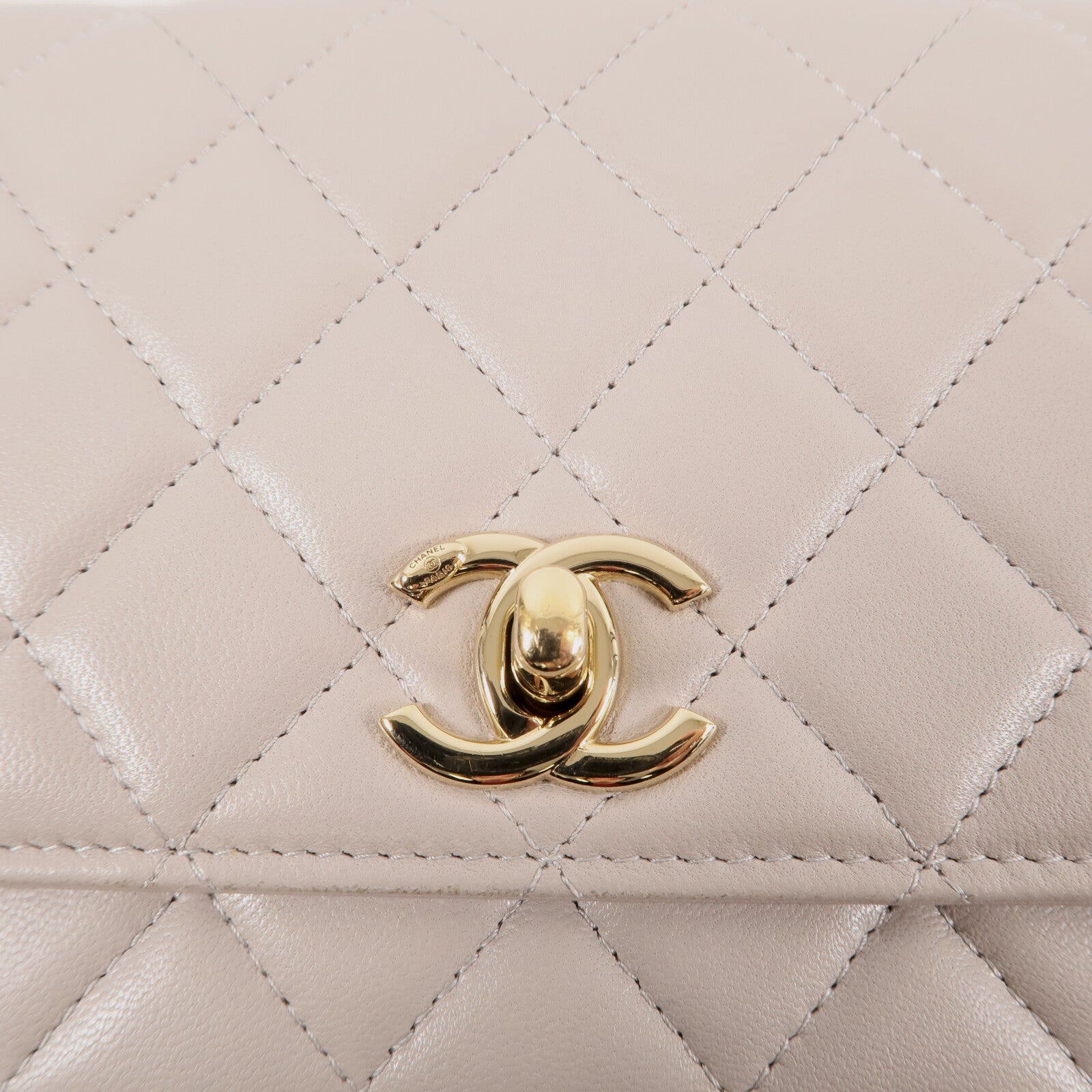 CHANEL 羊皮皮革Wallet On Chain金扣鏈帶肩背袋
