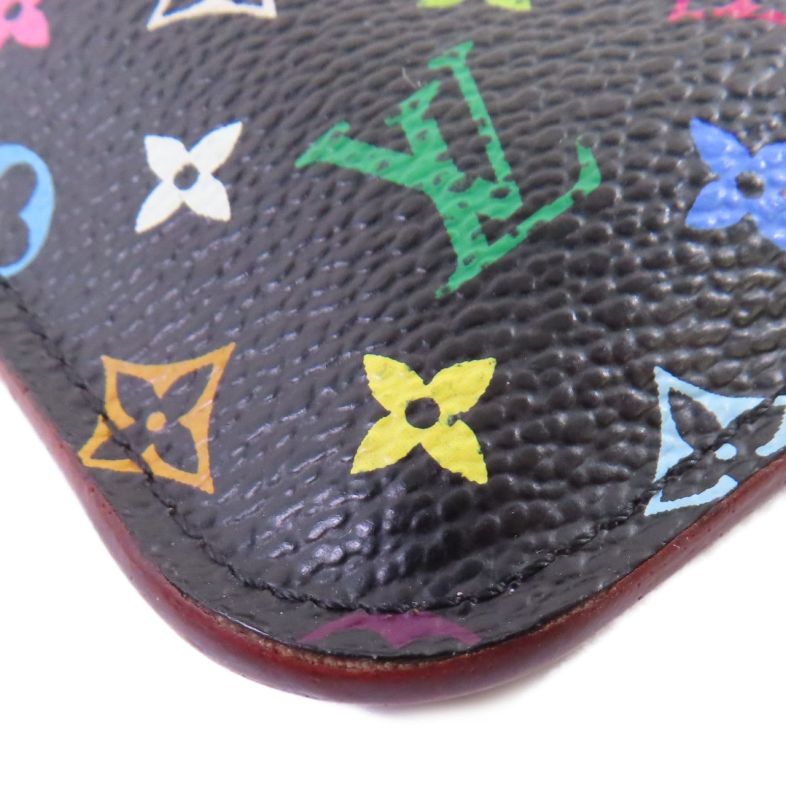 LOUIS VUITTON Monogram Multicolore Pochette Cles NM Card Case金扣卡套