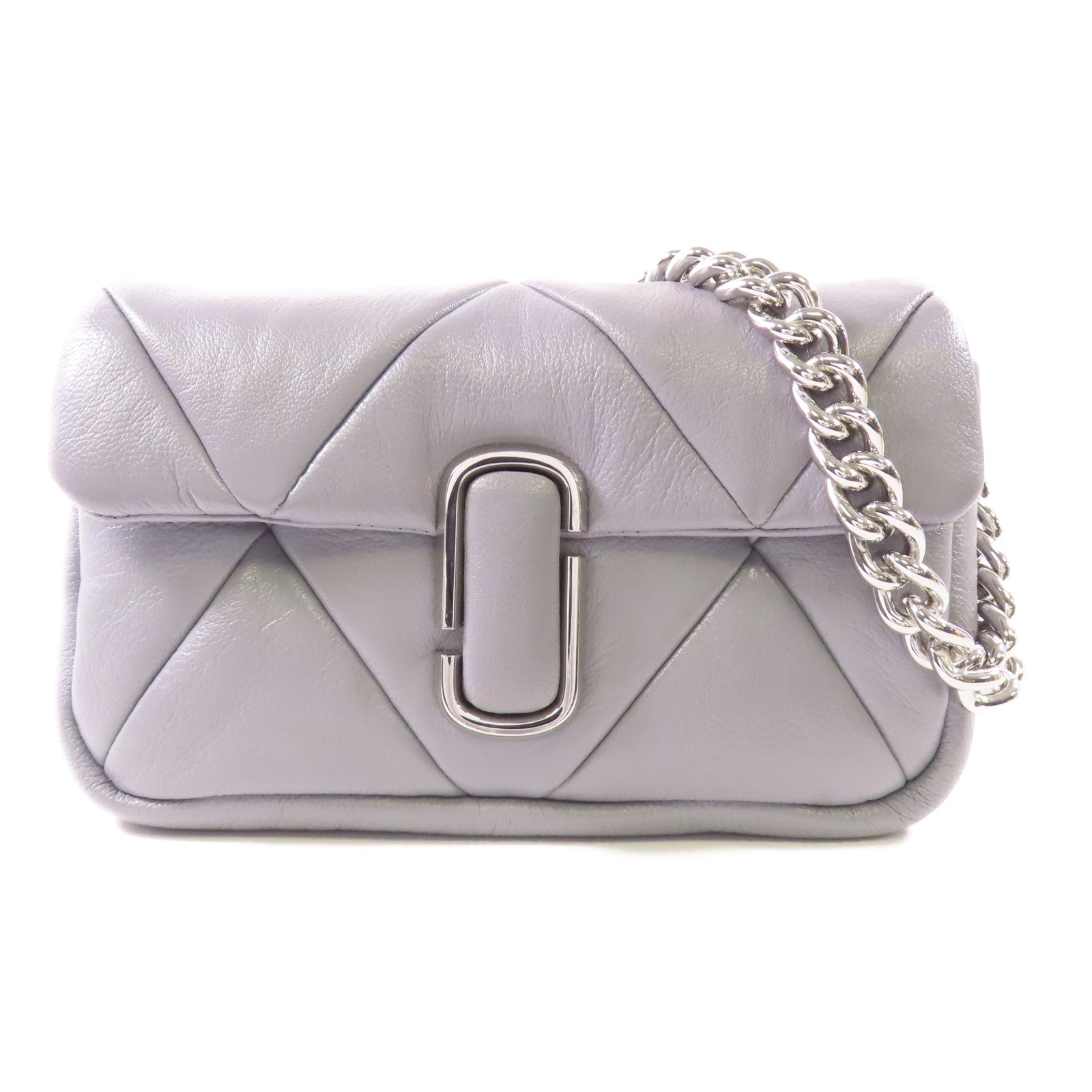 MARC JACOBS 山羊皮革Shoulder Bag銀扣鏈帶肩背袋