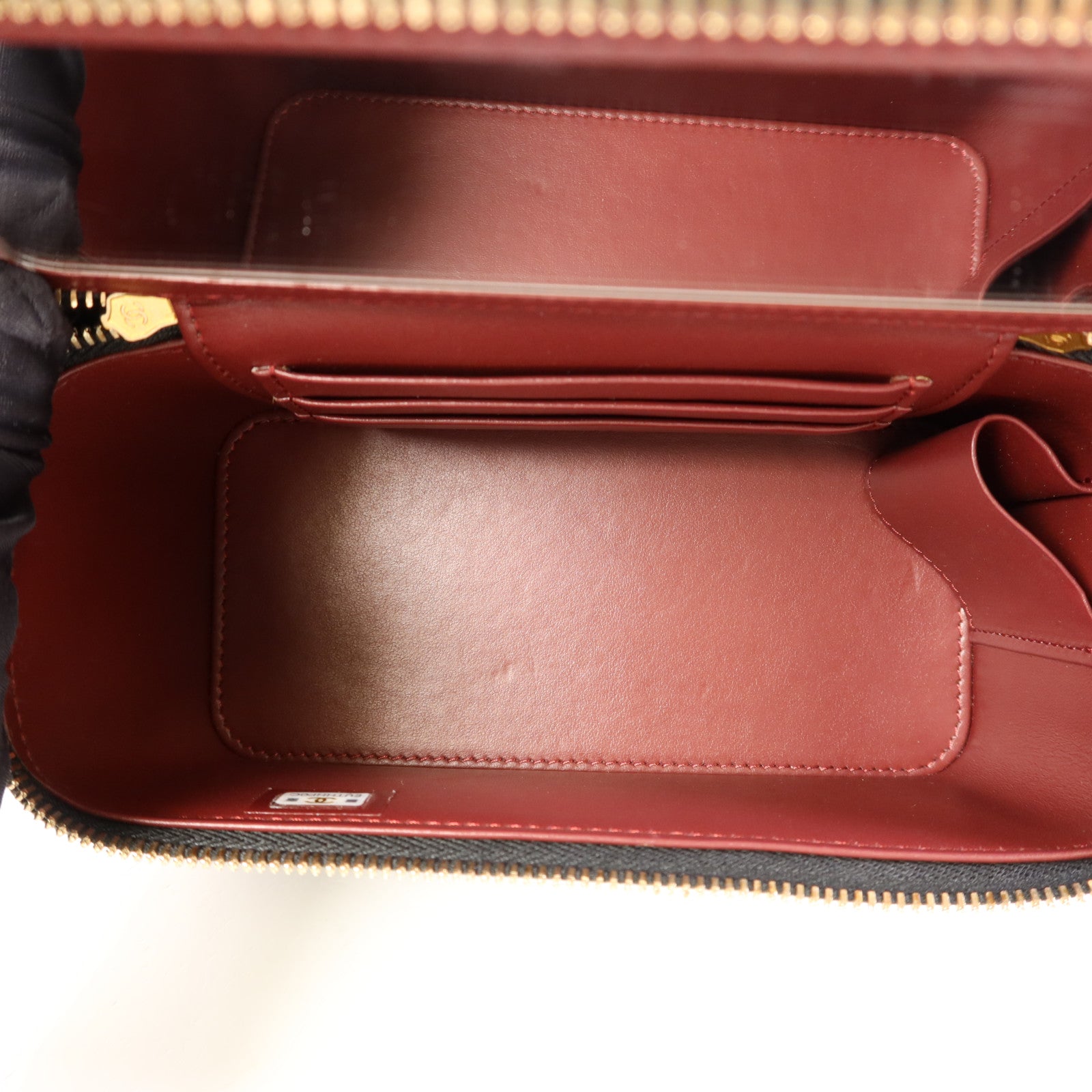 CHANEL 羊皮皮革Vanity Bag金扣鏈帶肩背袋